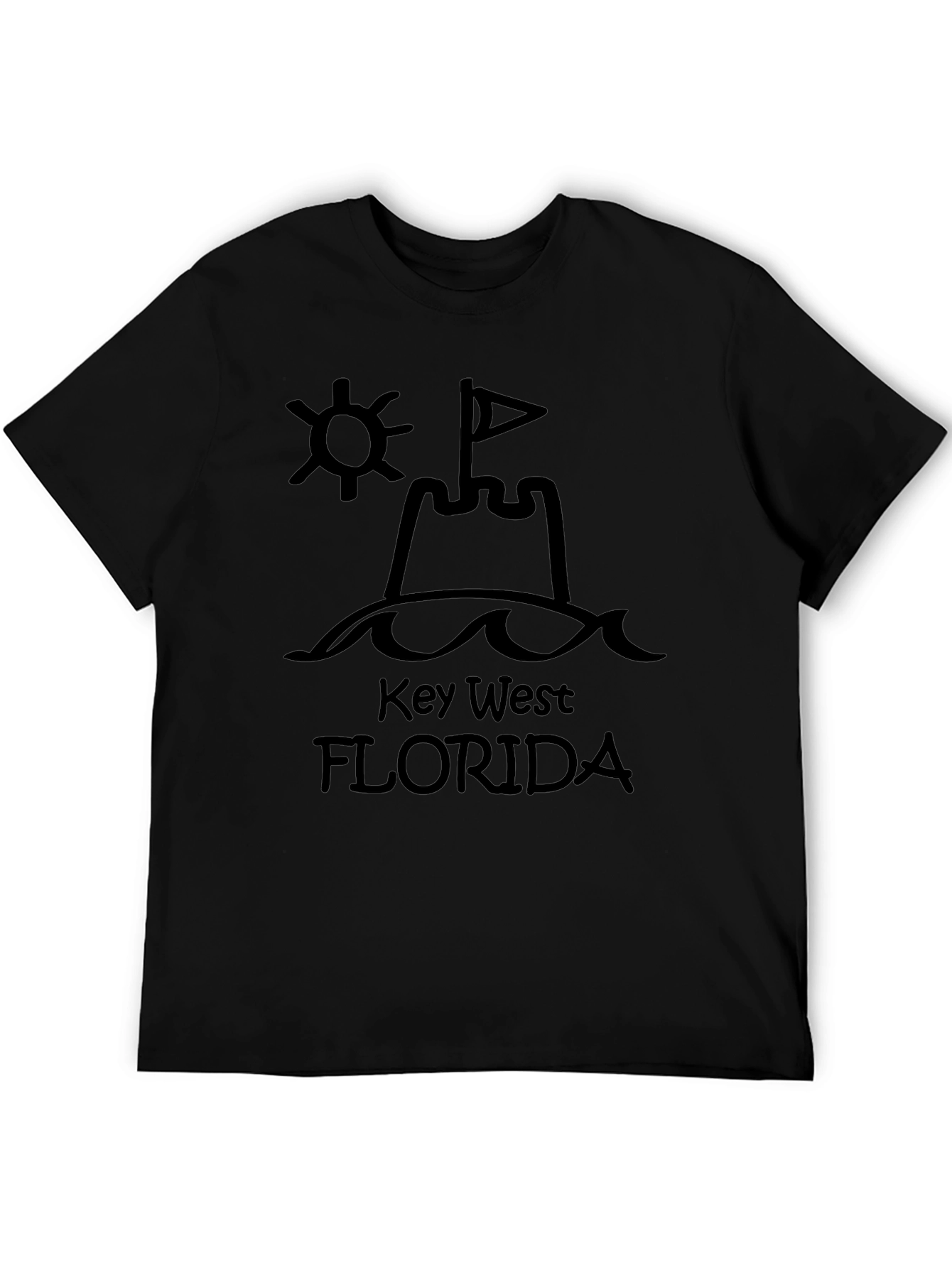 Key West Florida Black Graphic Tee