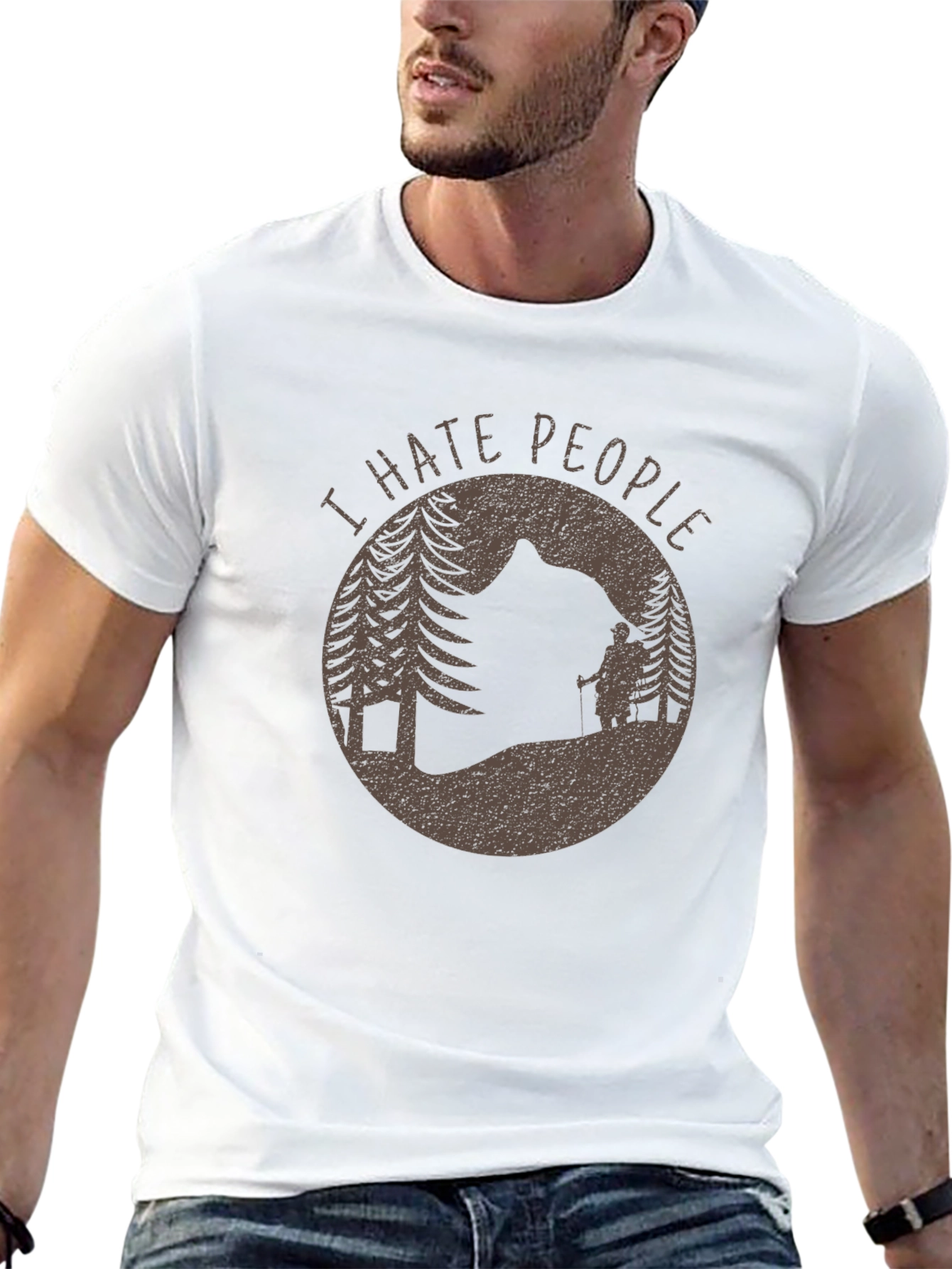 I Hate People Graphic T-Shirt - Outdoor Adventure