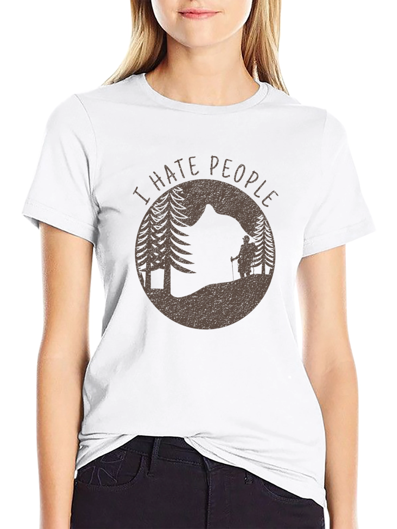 I Hate People Graphic T-Shirt - Outdoor Adventure