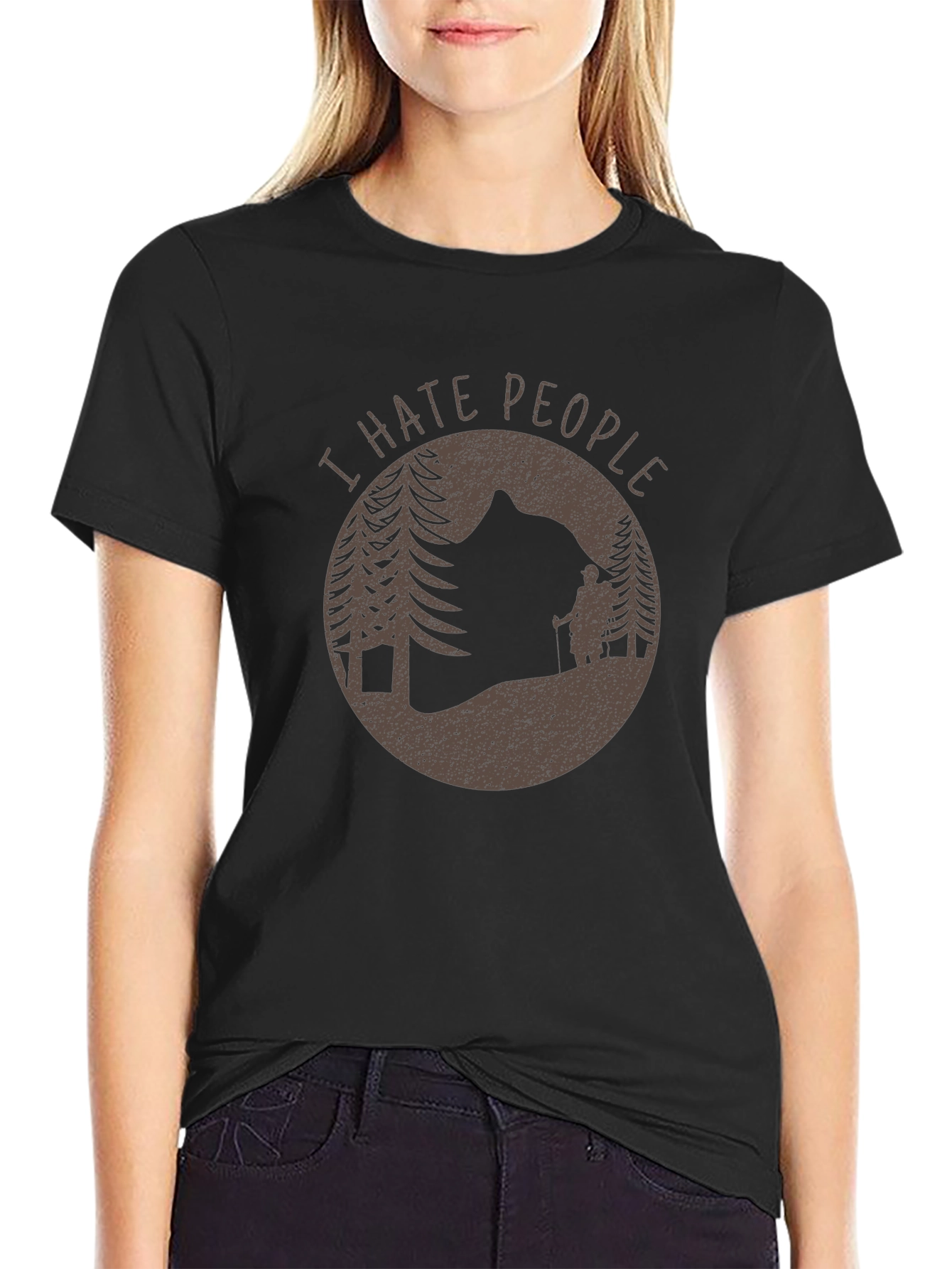 I Hate People Graphic T-Shirt - Outdoor Adventure