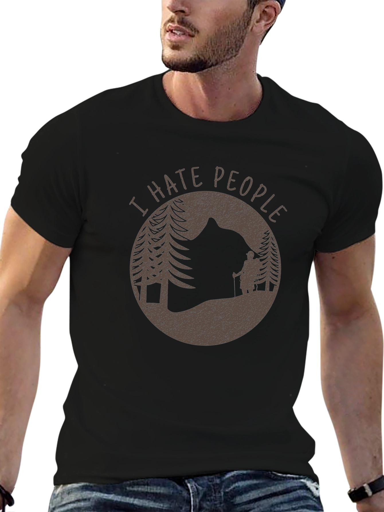 I Hate People Graphic T-Shirt - Outdoor Adventure