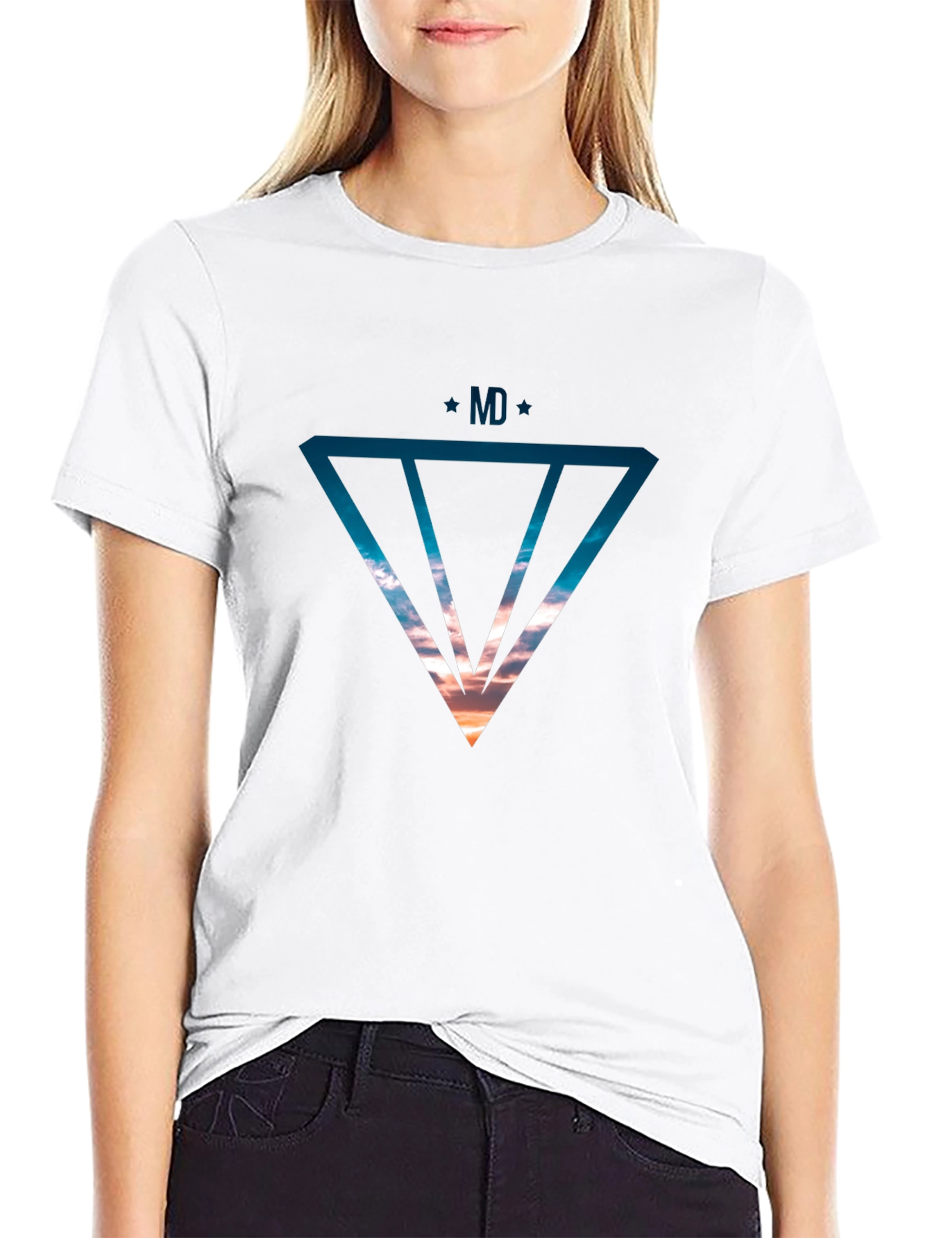 Modern Graphic Print Tee