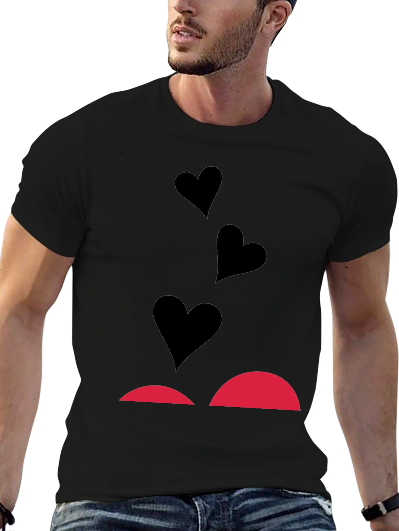 Heart Eyes T-Shirt - Modern Graphic Tee