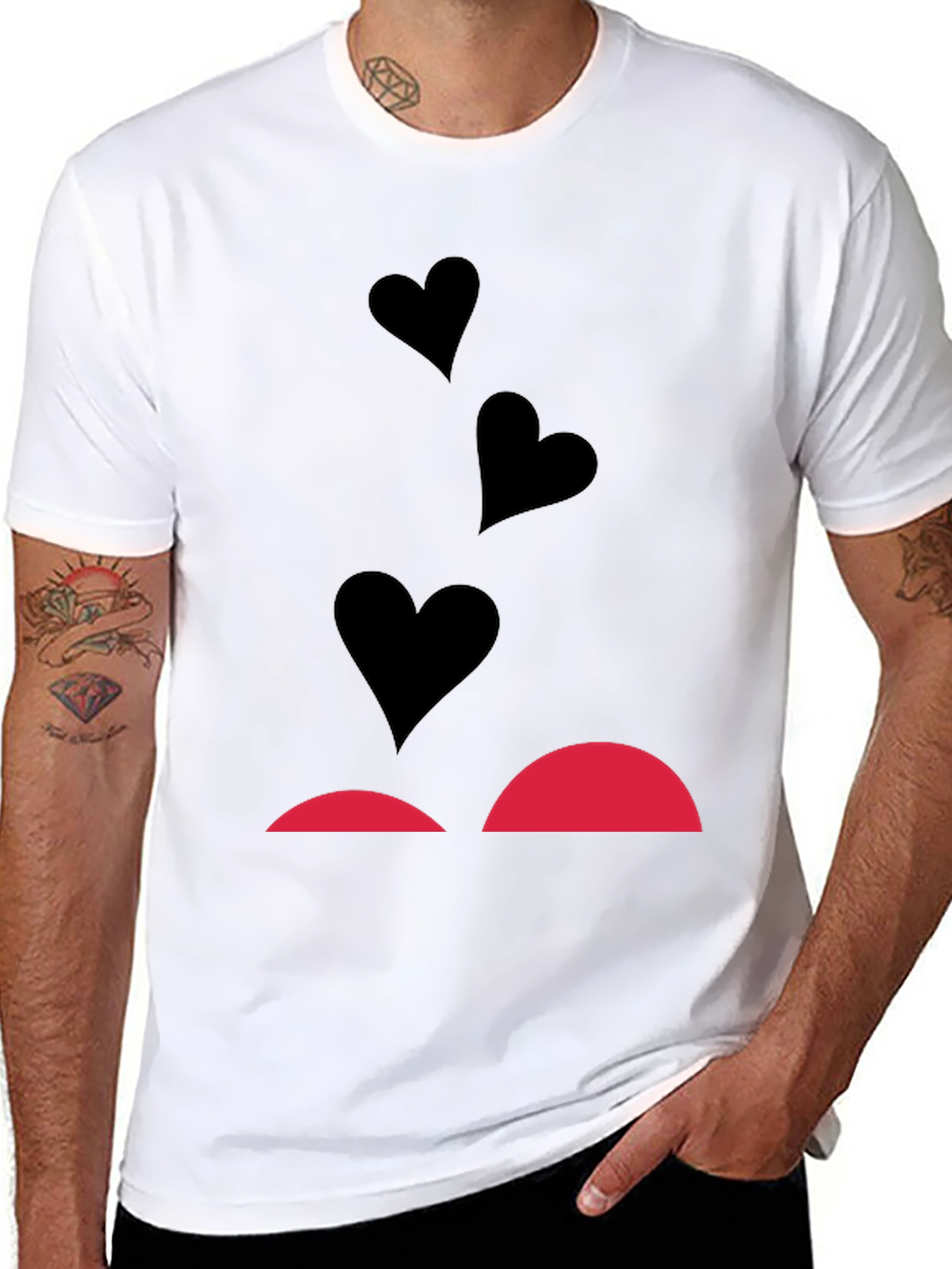 Heart Eyes T-Shirt - Modern Graphic Tee