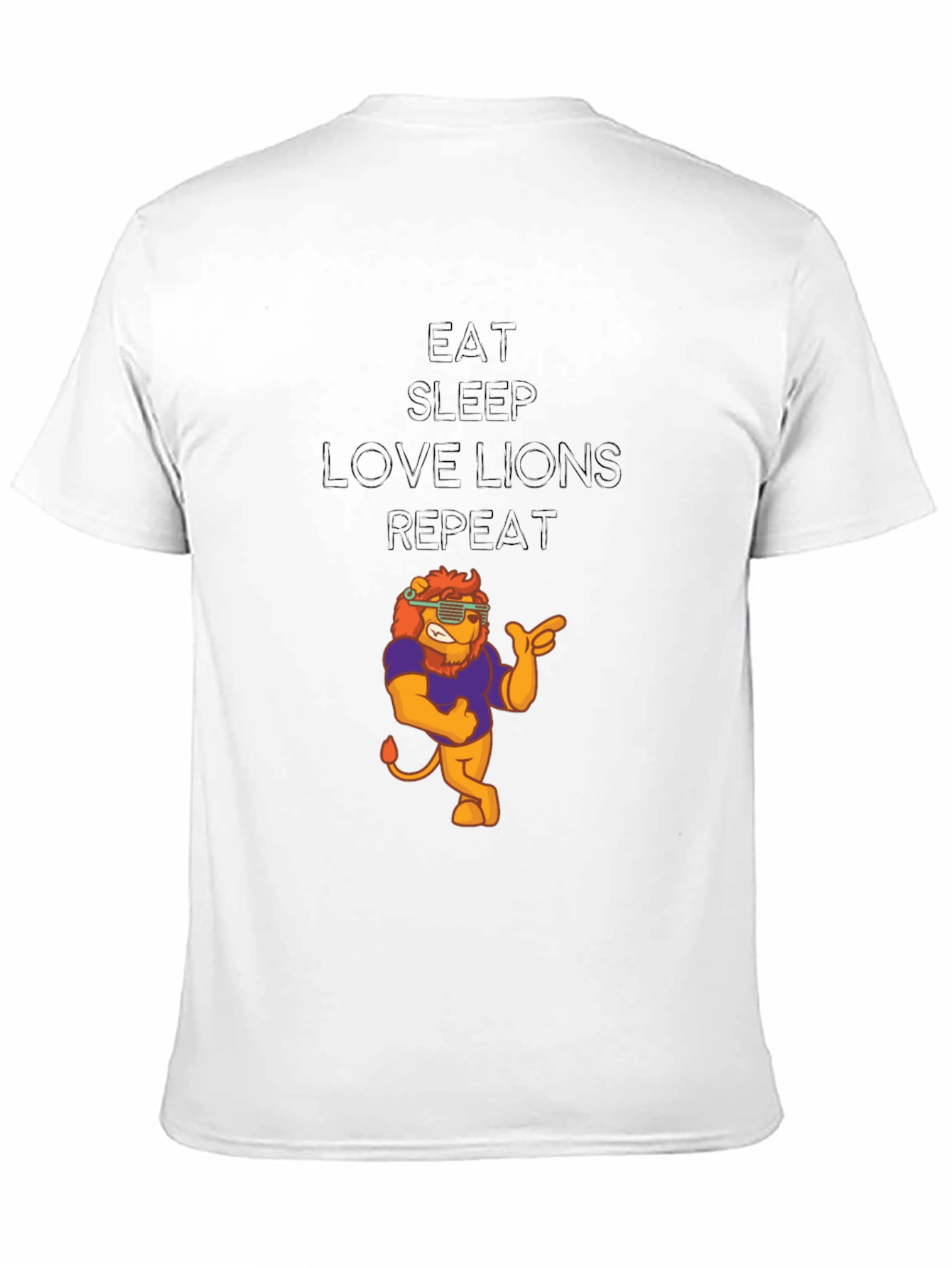 Eat Sleep Love Lions Repeat T-Shirt