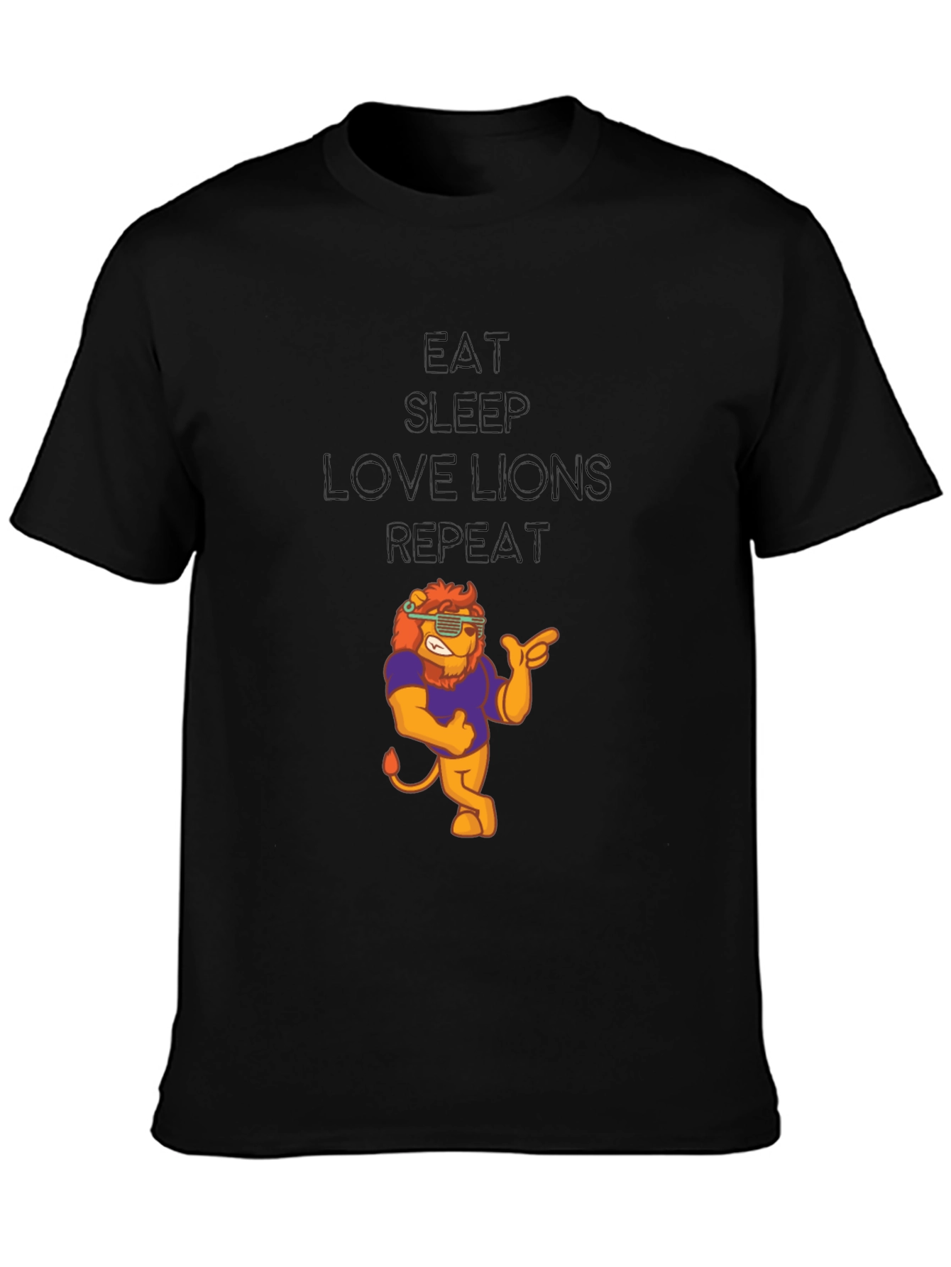 Eat Sleep Love Lions Repeat T-Shirt
