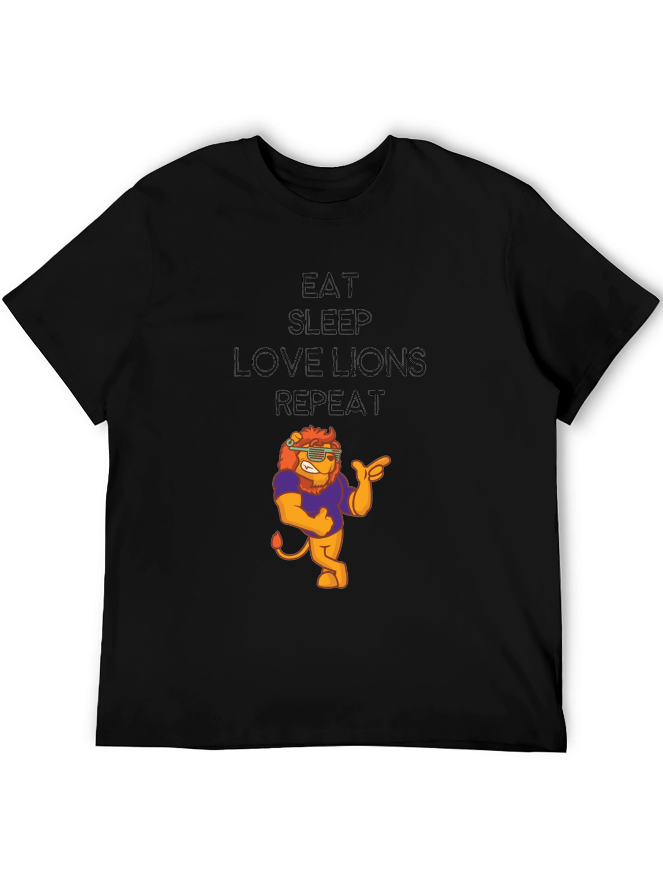 Eat Sleep Love Lions Repeat T-Shirt