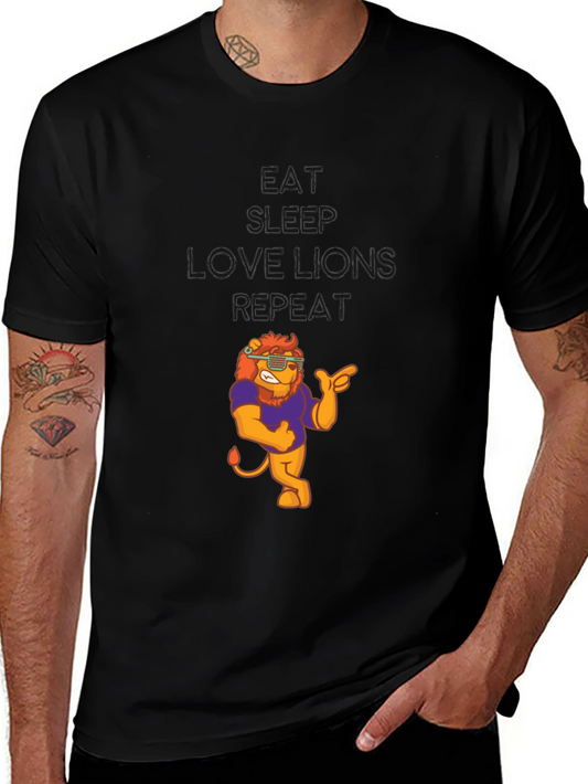 Eat Sleep Love Lions Repeat T-Shirt