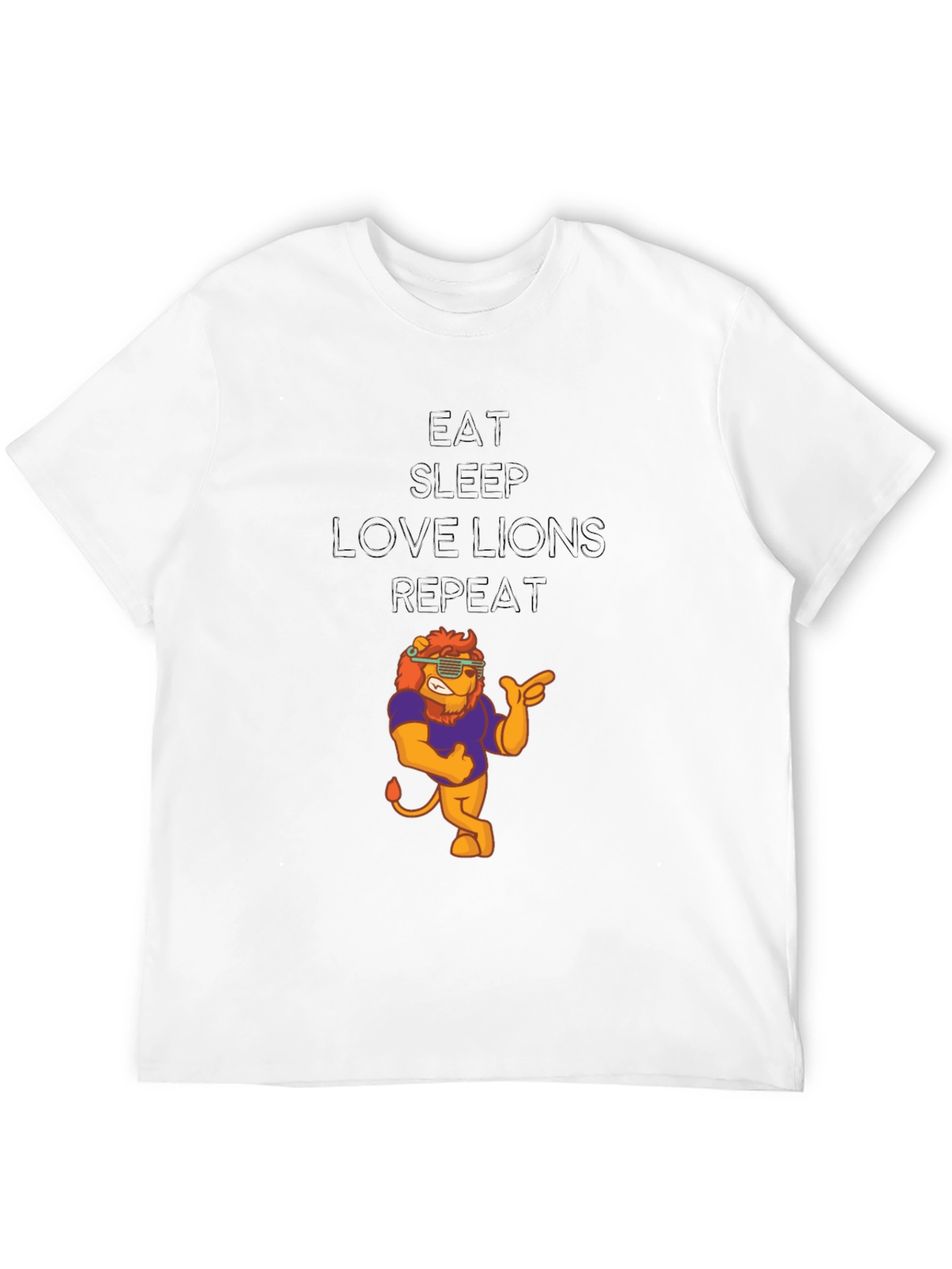 Eat Sleep Love Lions Repeat T-Shirt