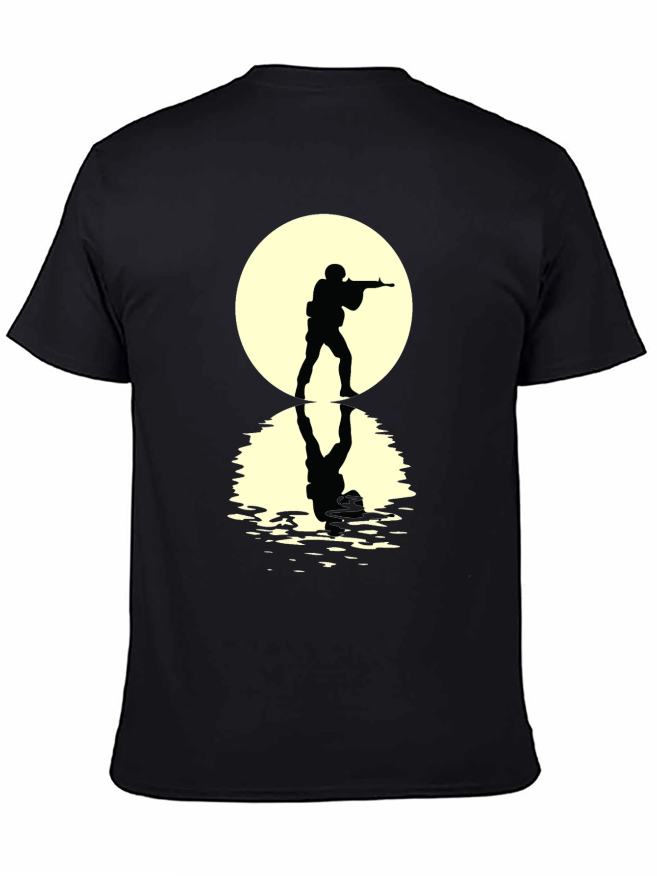 Soldier Silhouette Tee - Dramatic Graphic Print
