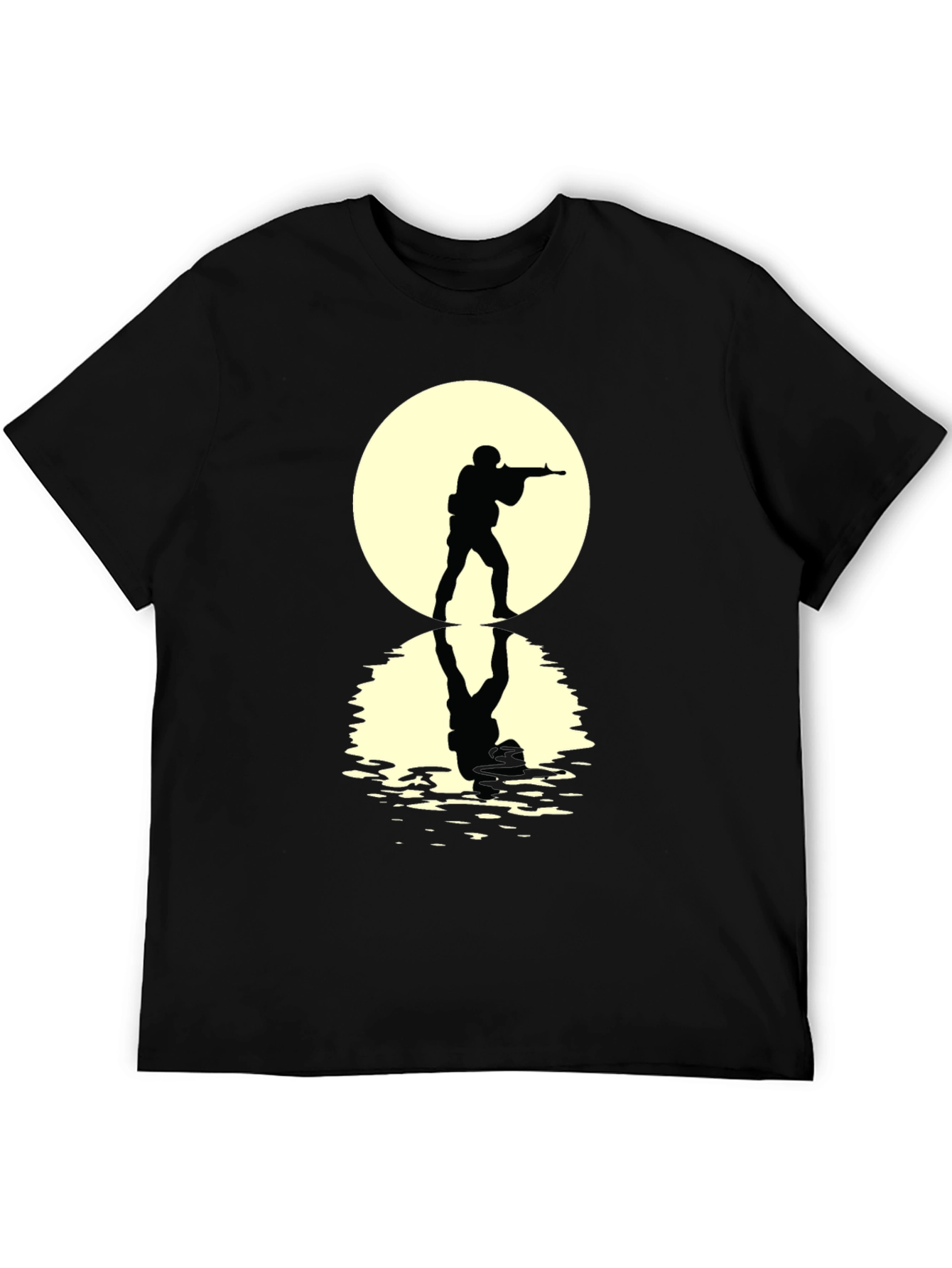 Soldier Silhouette Tee - Dramatic Graphic Print