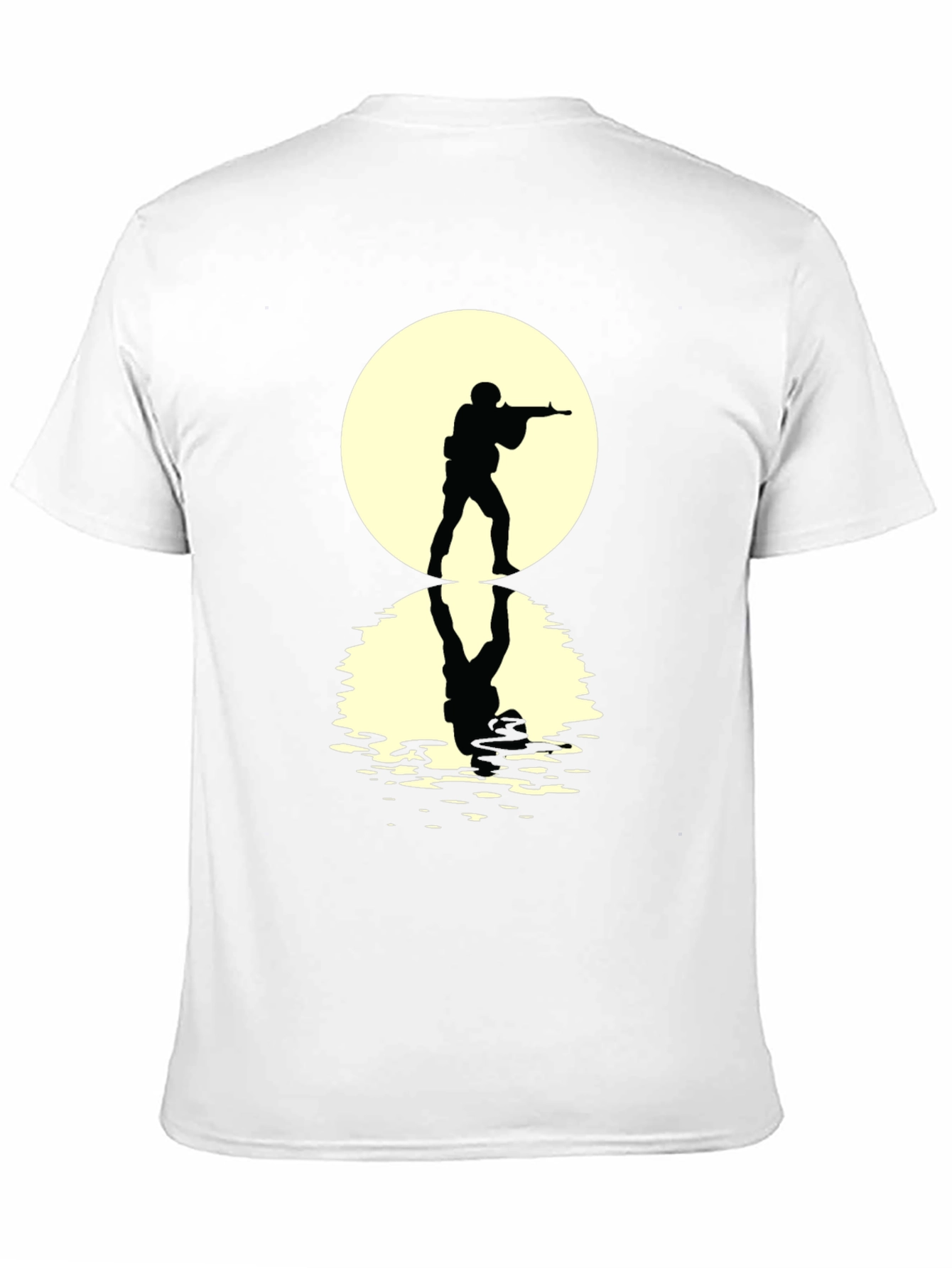 Soldier Silhouette Tee - Dramatic Graphic Print