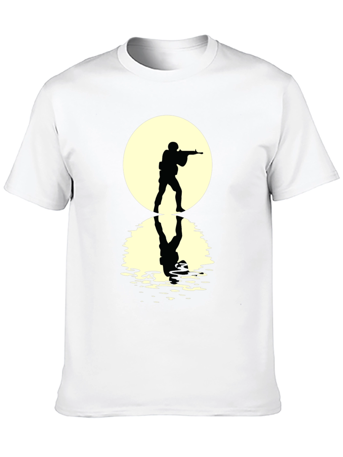 Soldier Silhouette Tee - Dramatic Graphic Print