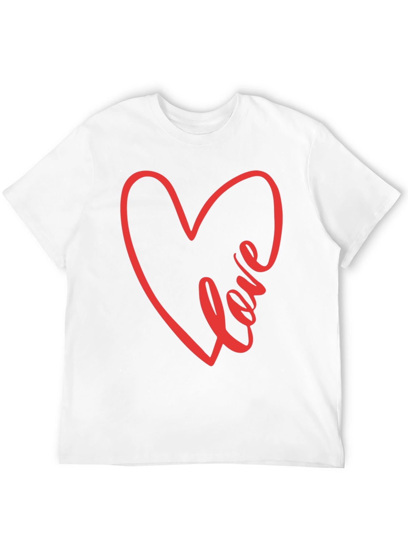 Love Heart Graphic Tee - Stylish Black T-Shirt