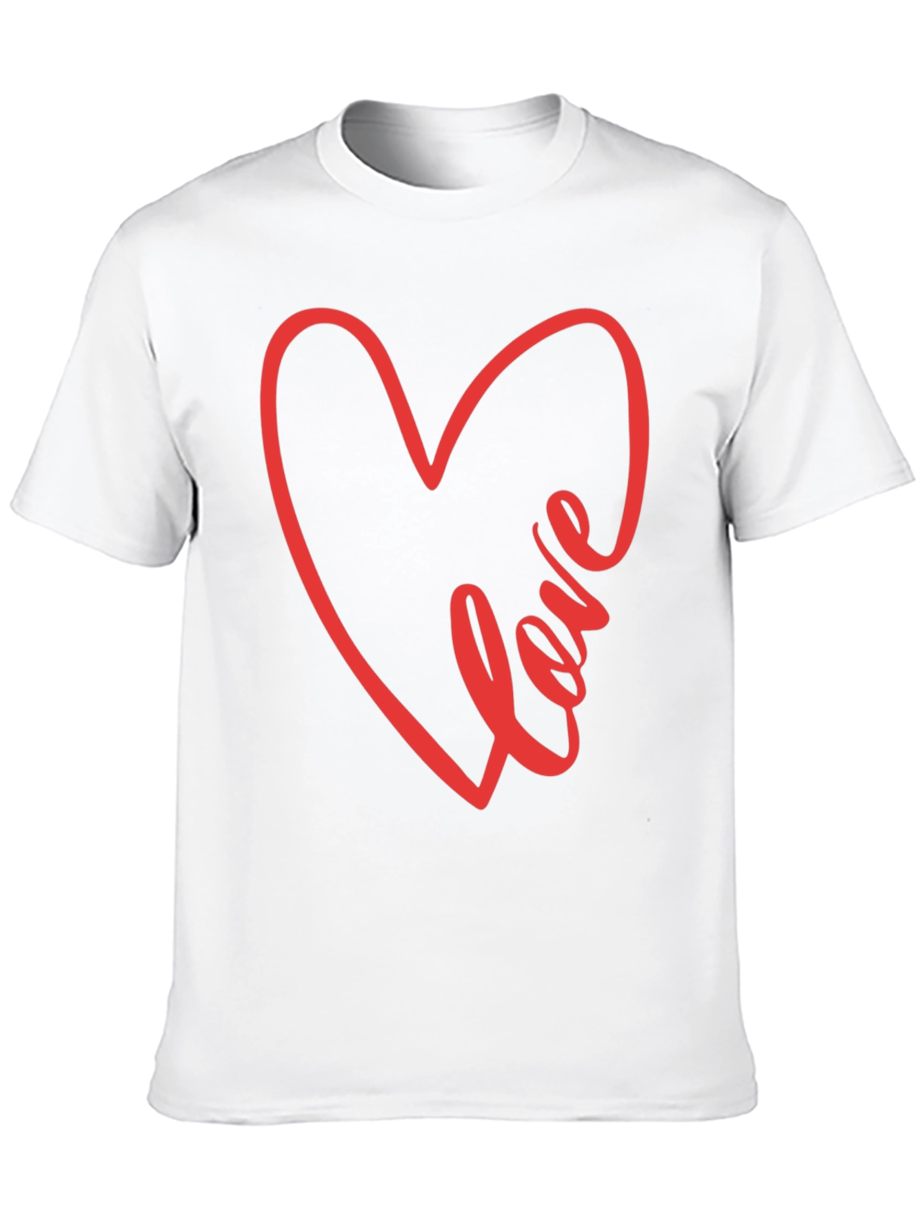 Love Heart Graphic Tee - Stylish Black T-Shirt