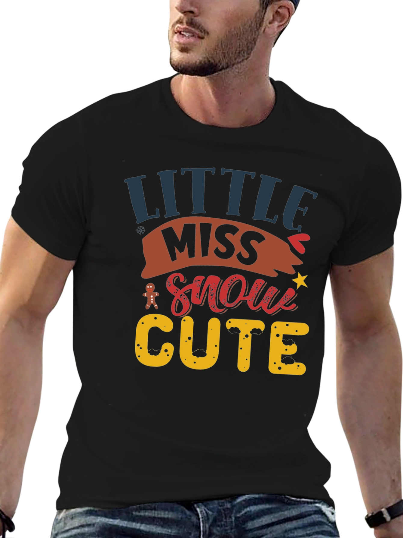 Little Miss Snow Cute Holiday T-Shirt