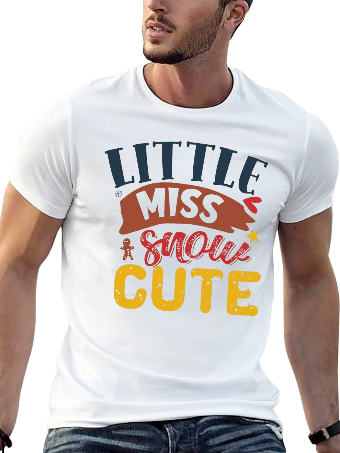 Little Miss Snow Cute Holiday T-Shirt