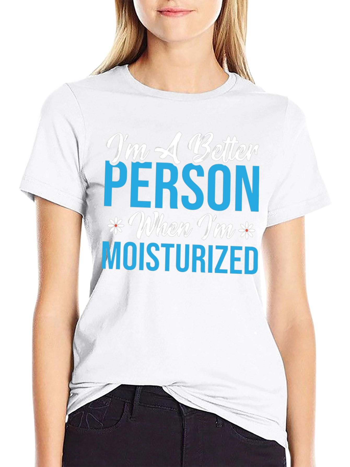 Moisturized Person Graphic T-Shirt - Black