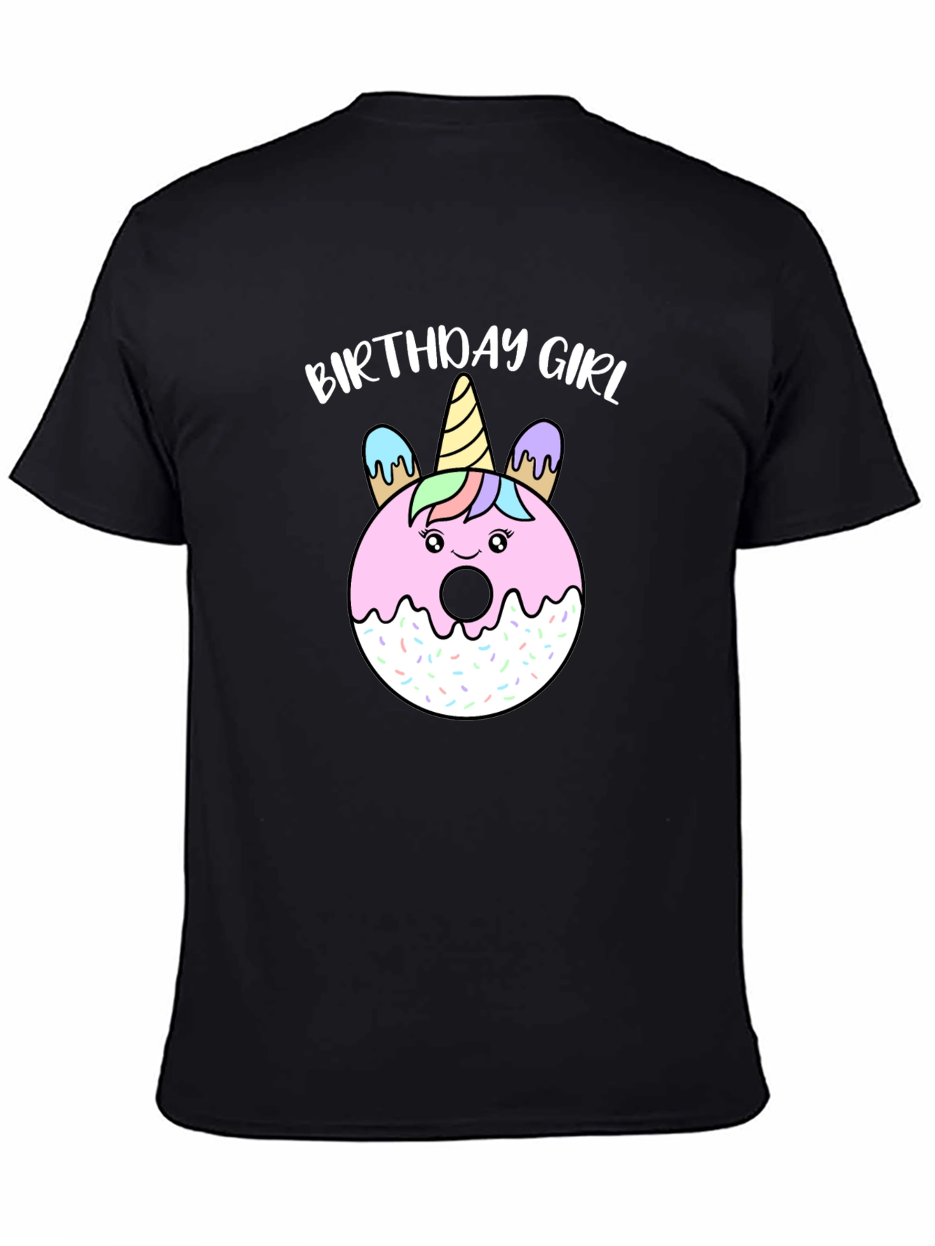 Birthday Girl Unicorn Donut T-Shirt