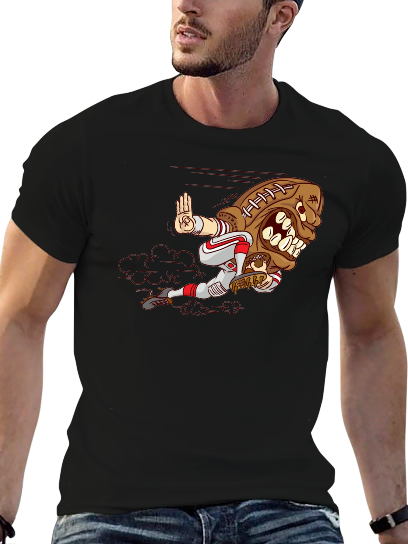 Football Monster Graphic Tee