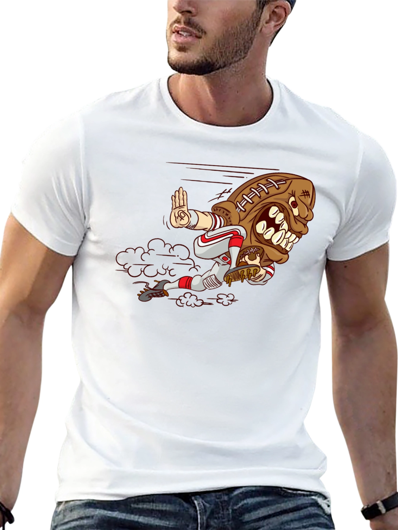 Football Monster Graphic Tee