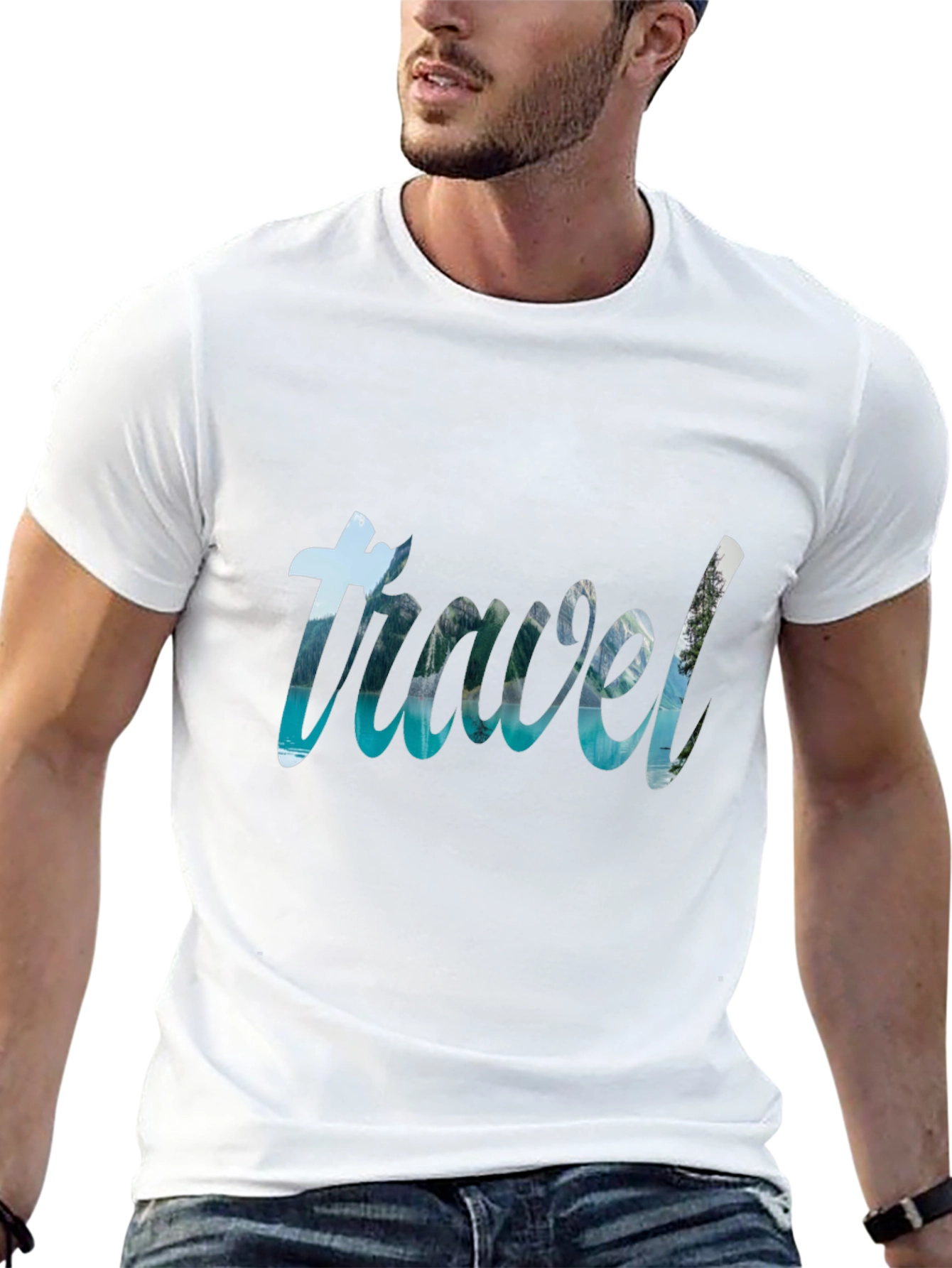 Travel Graphic Black T-Shirt