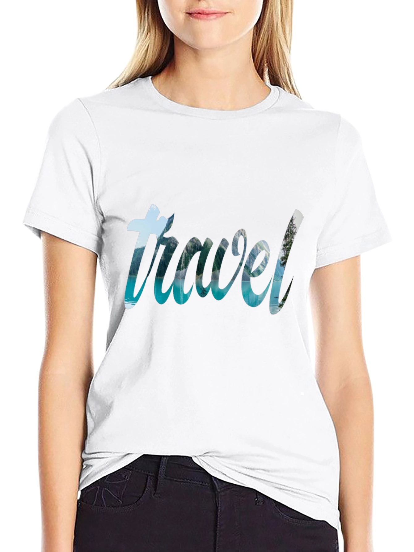 Travel Graphic Black T-Shirt