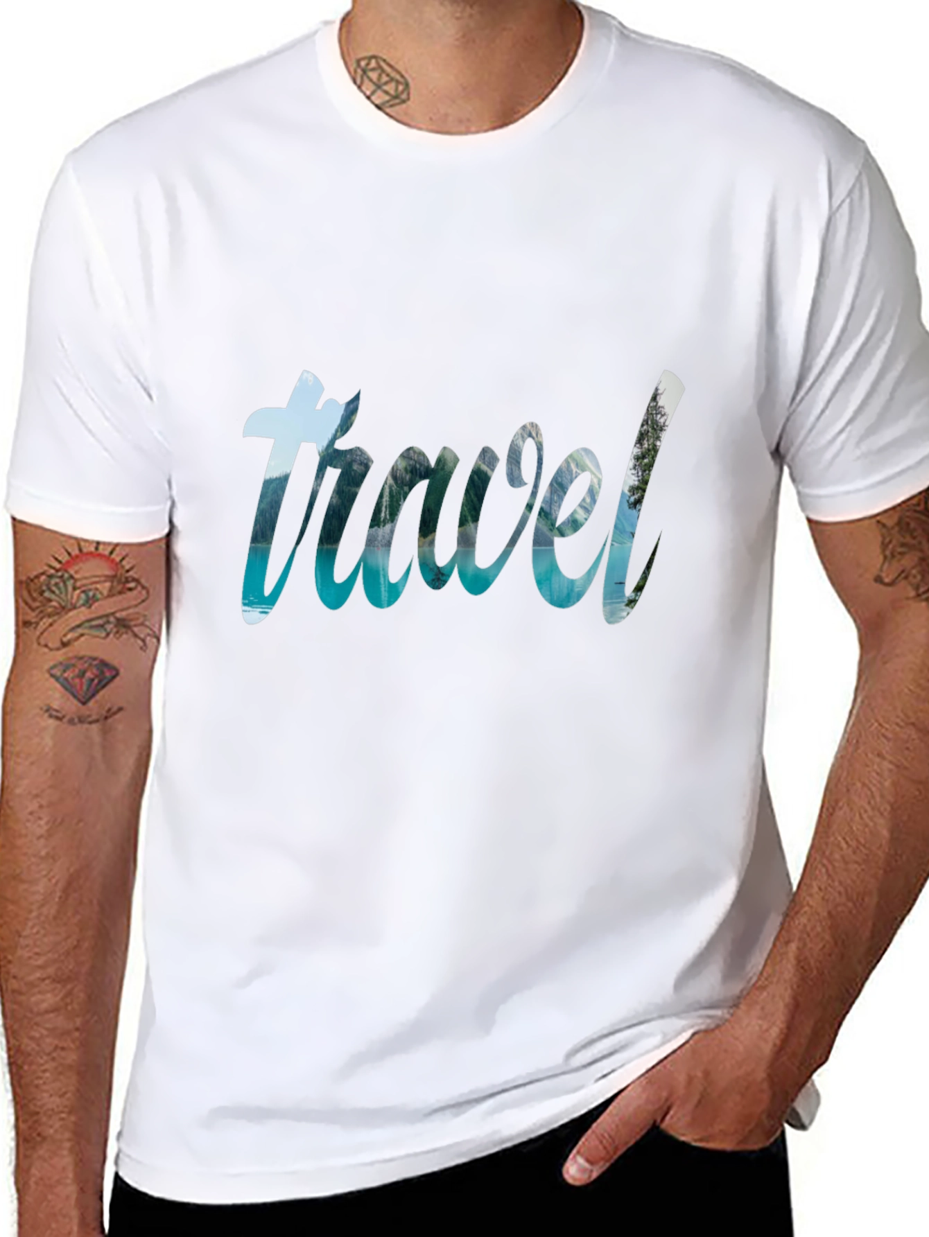 Travel Graphic Black T-Shirt