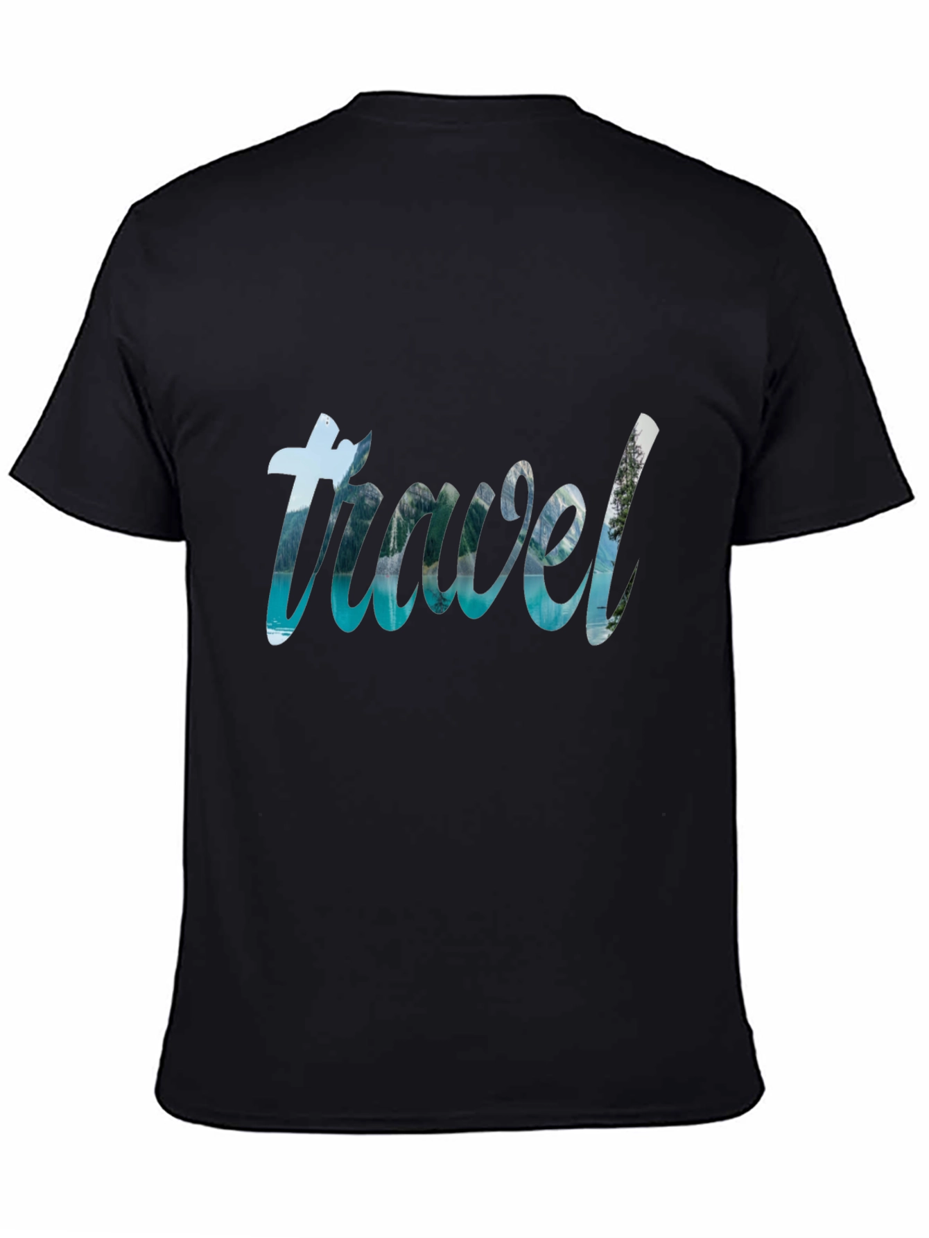 Travel Graphic Black T-Shirt