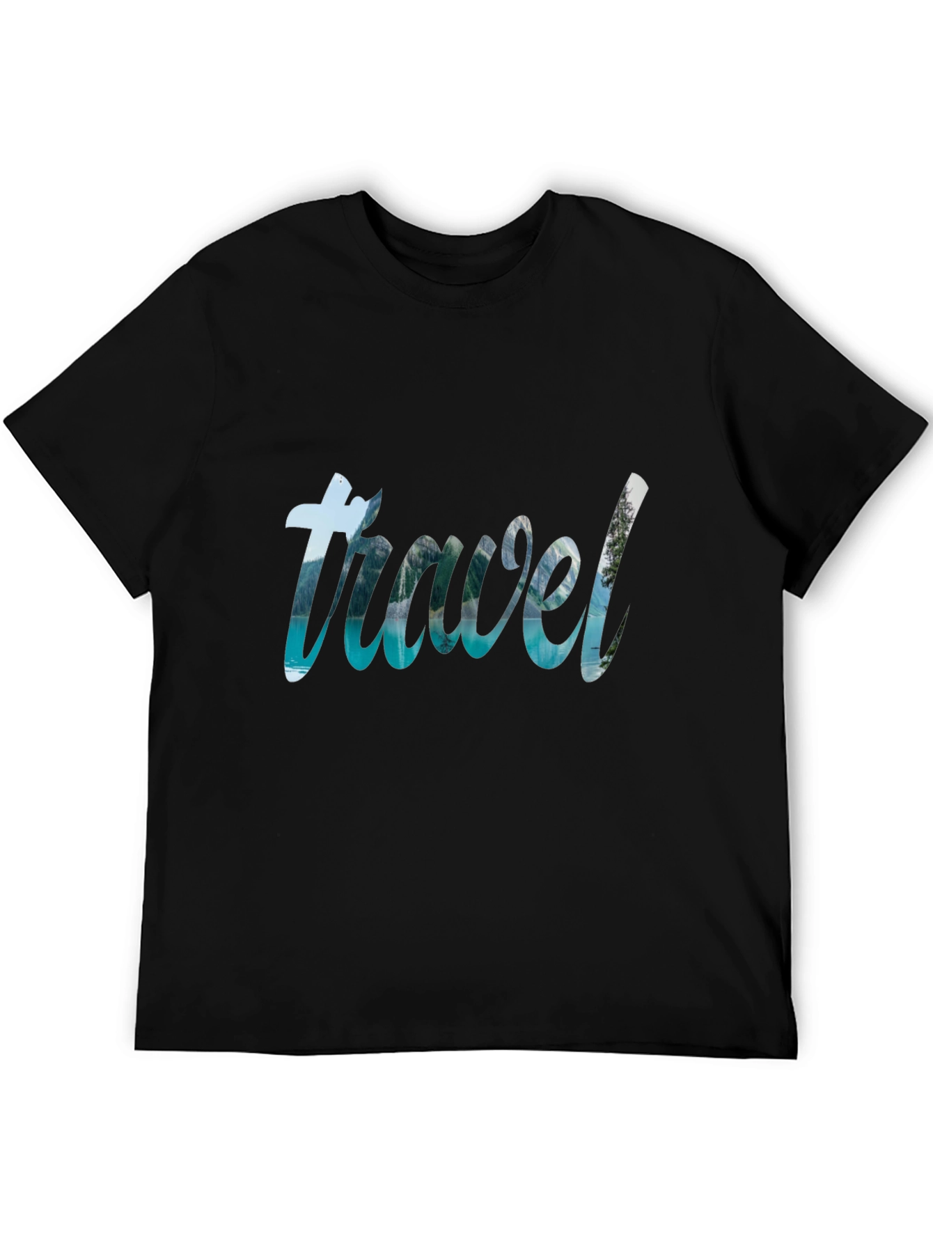 Travel Graphic Black T-Shirt