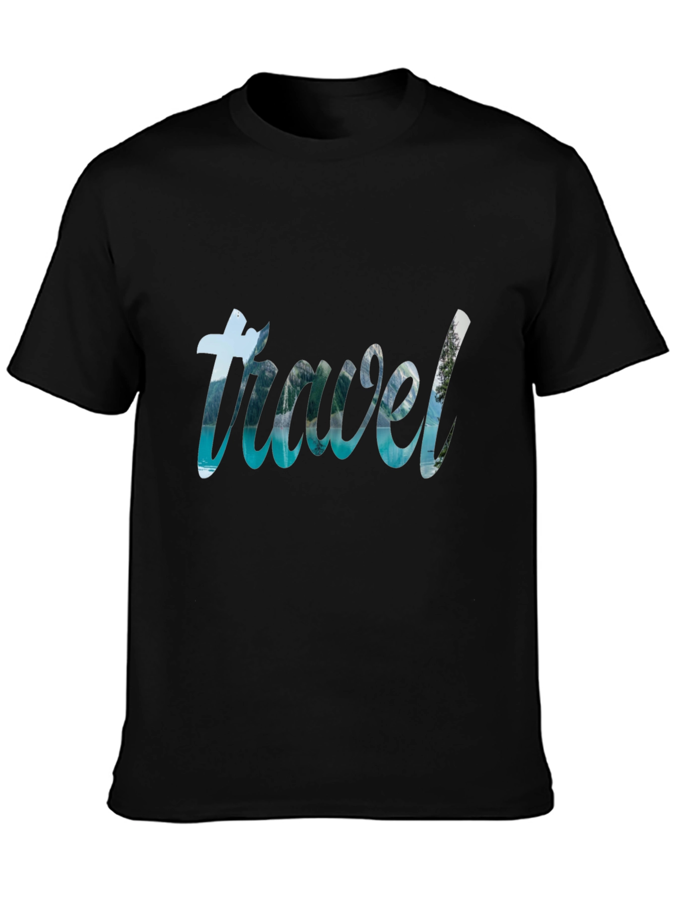 Travel Graphic Black T-Shirt