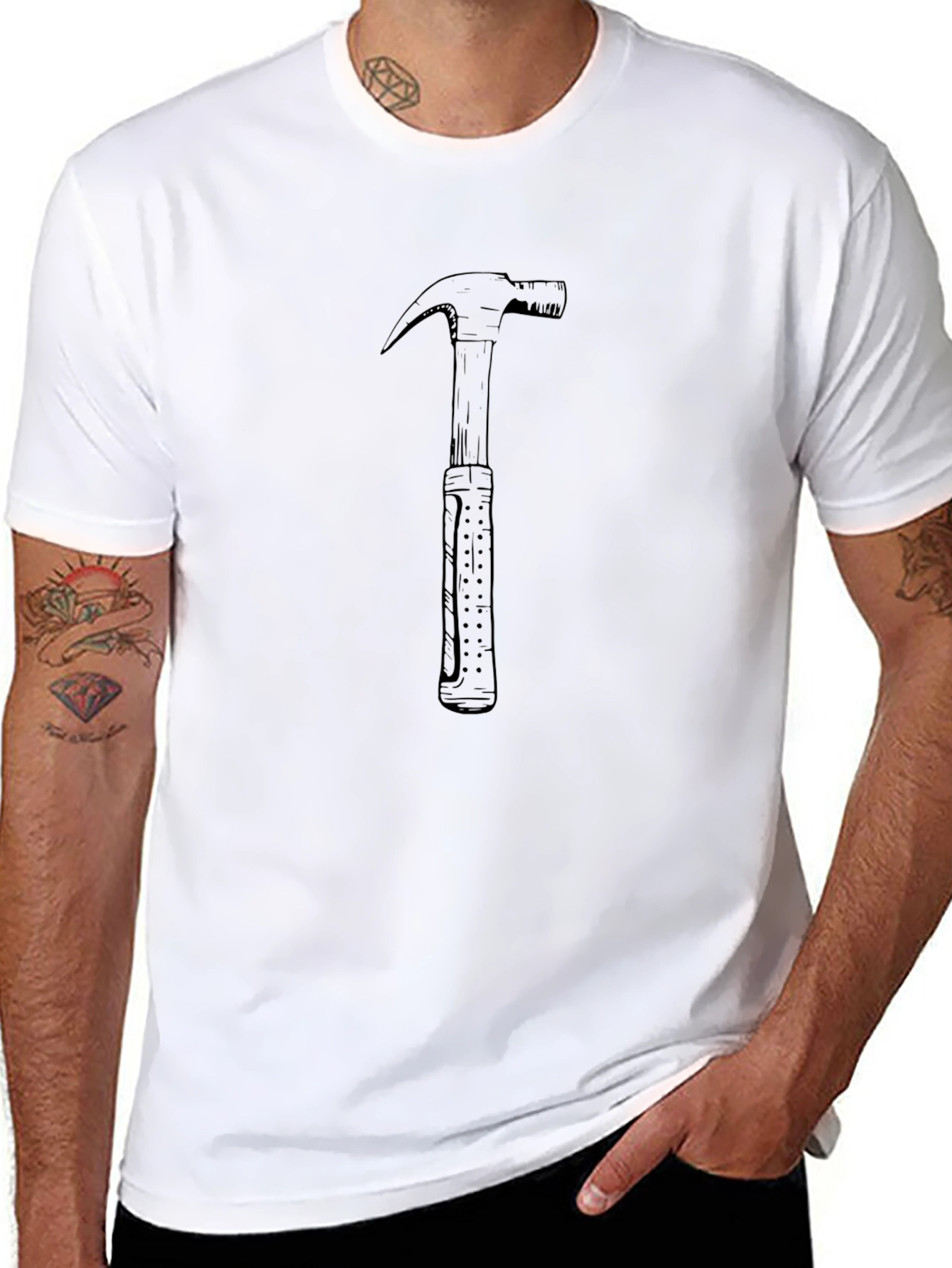 Hammer Time: Black Graphic T-Shirt