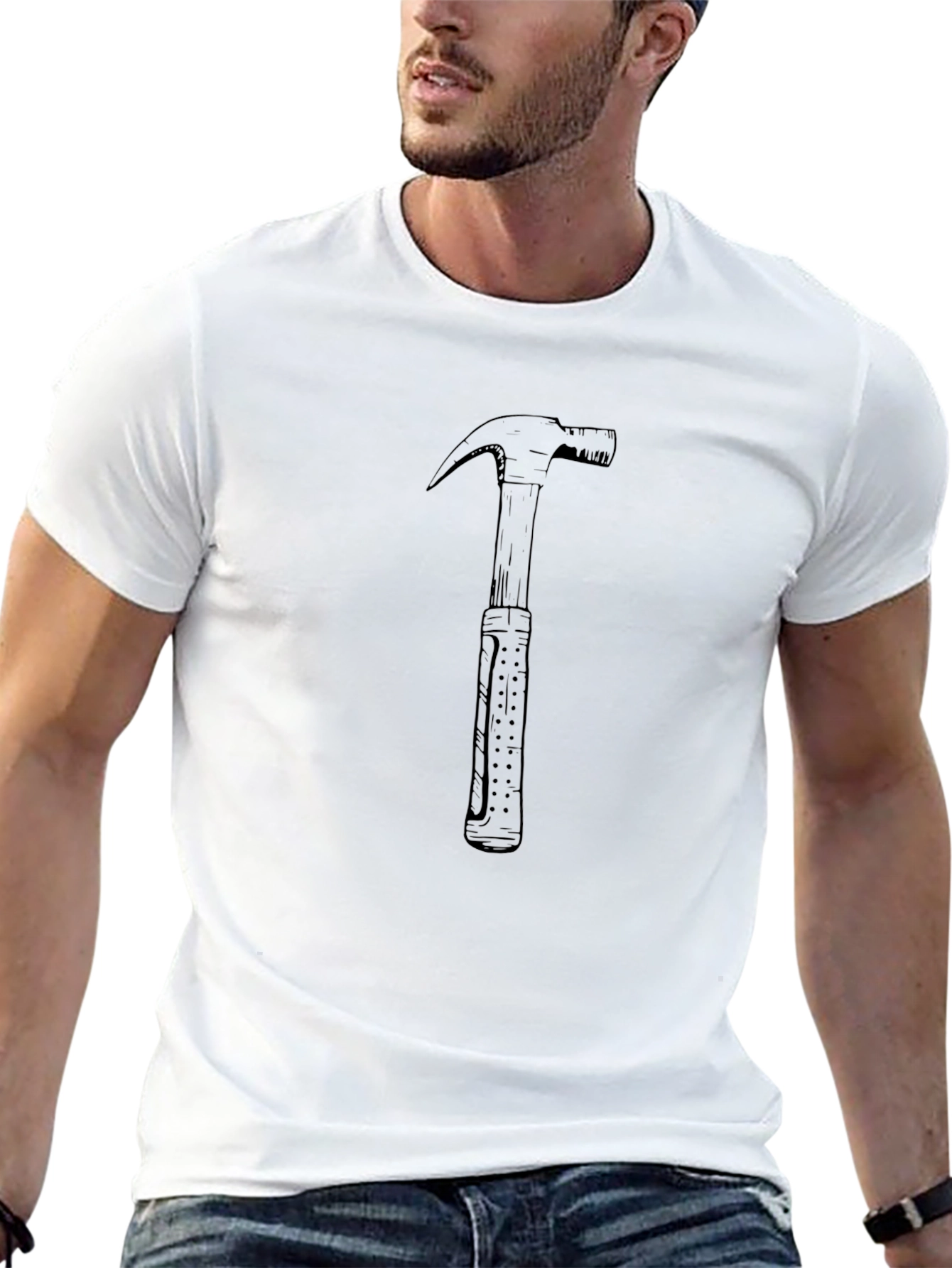 Hammer Time: Black Graphic T-Shirt
