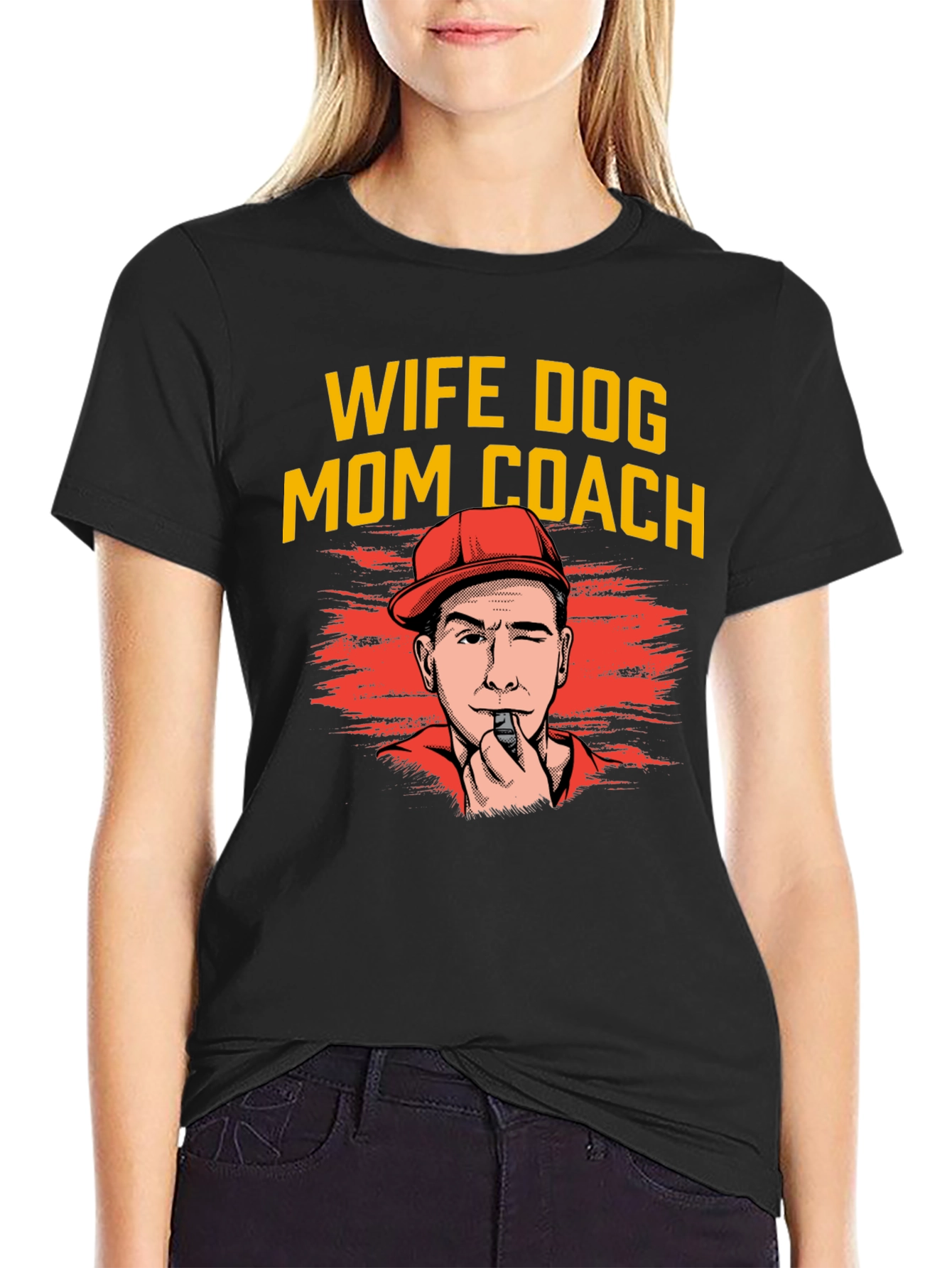 Wife Dog Mom Coach T-Shirt