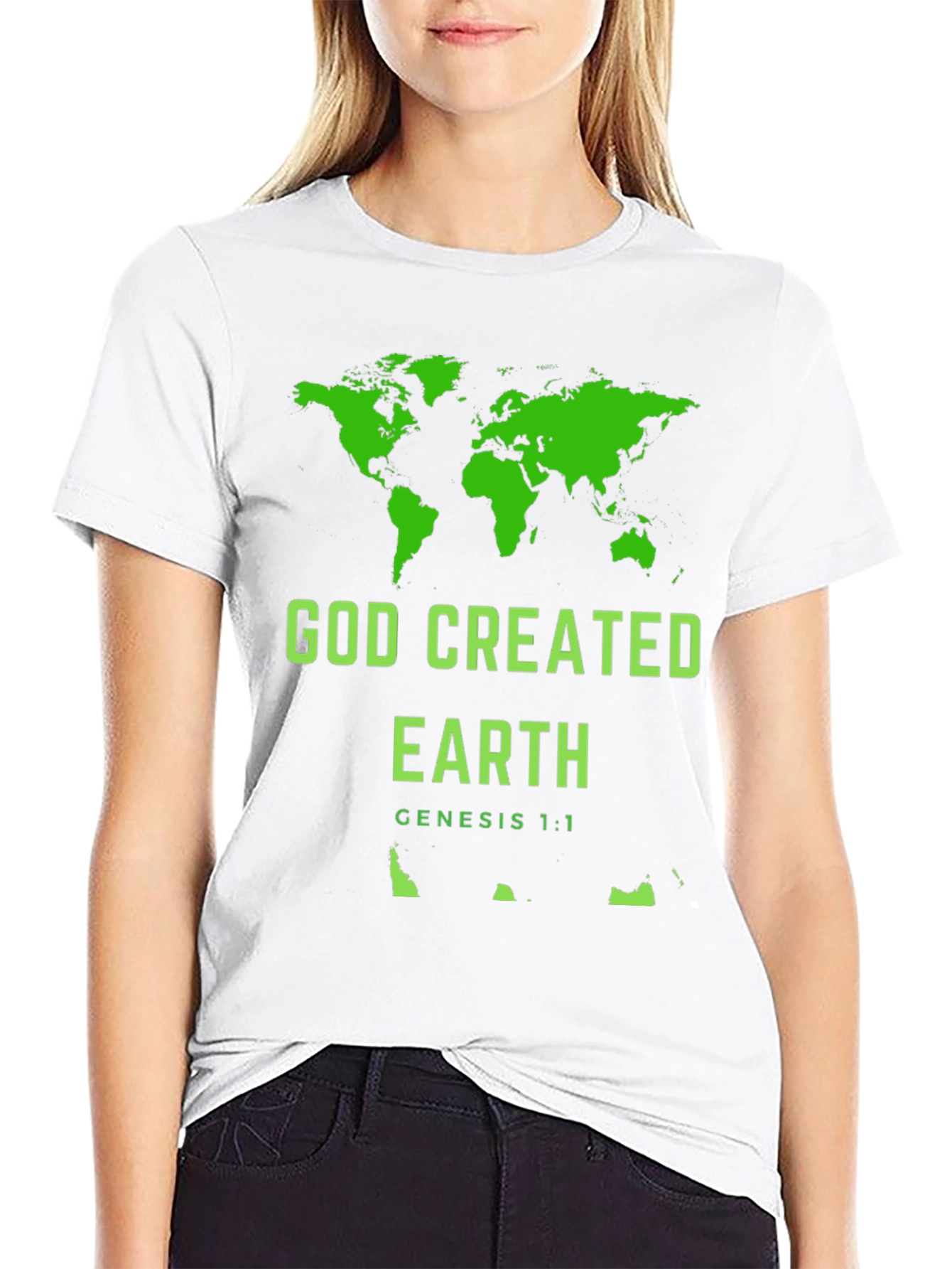 God Created Earth Christian T-Shirt
