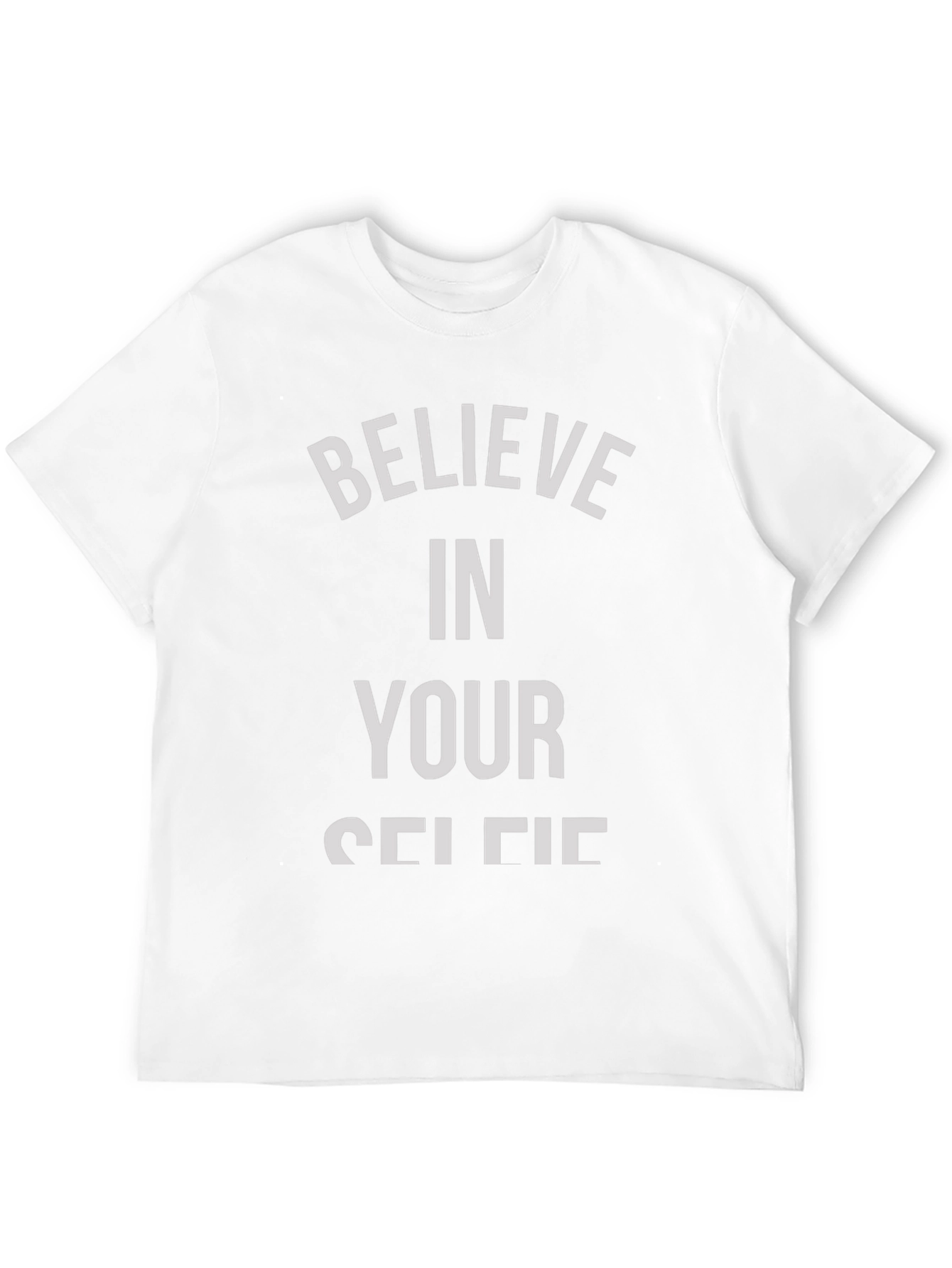 Believe In Your Selfie T-Shirt - Black Cotton Tee