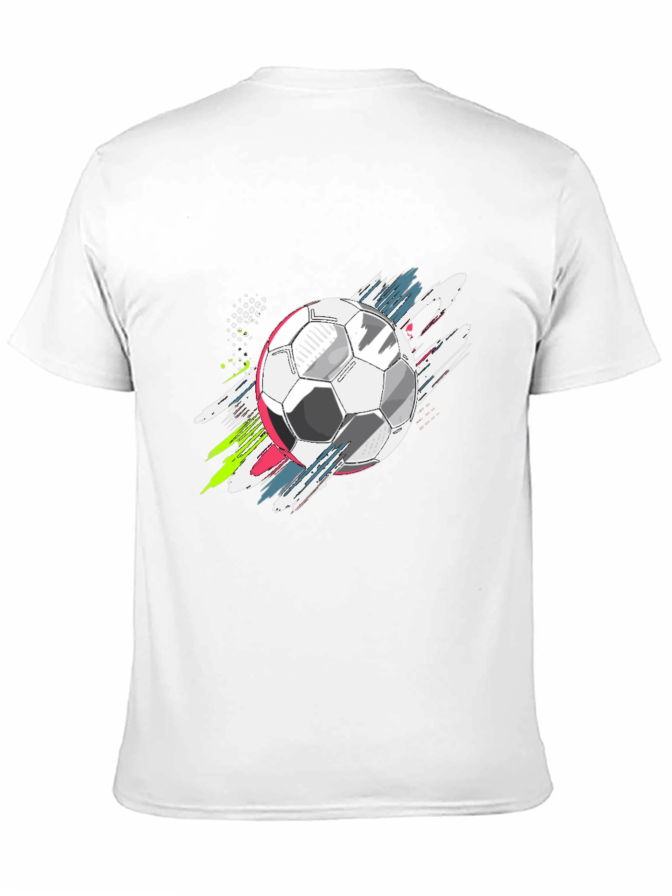 Soccer Ball Graphic Tee - Stylish Mens T-Shirt