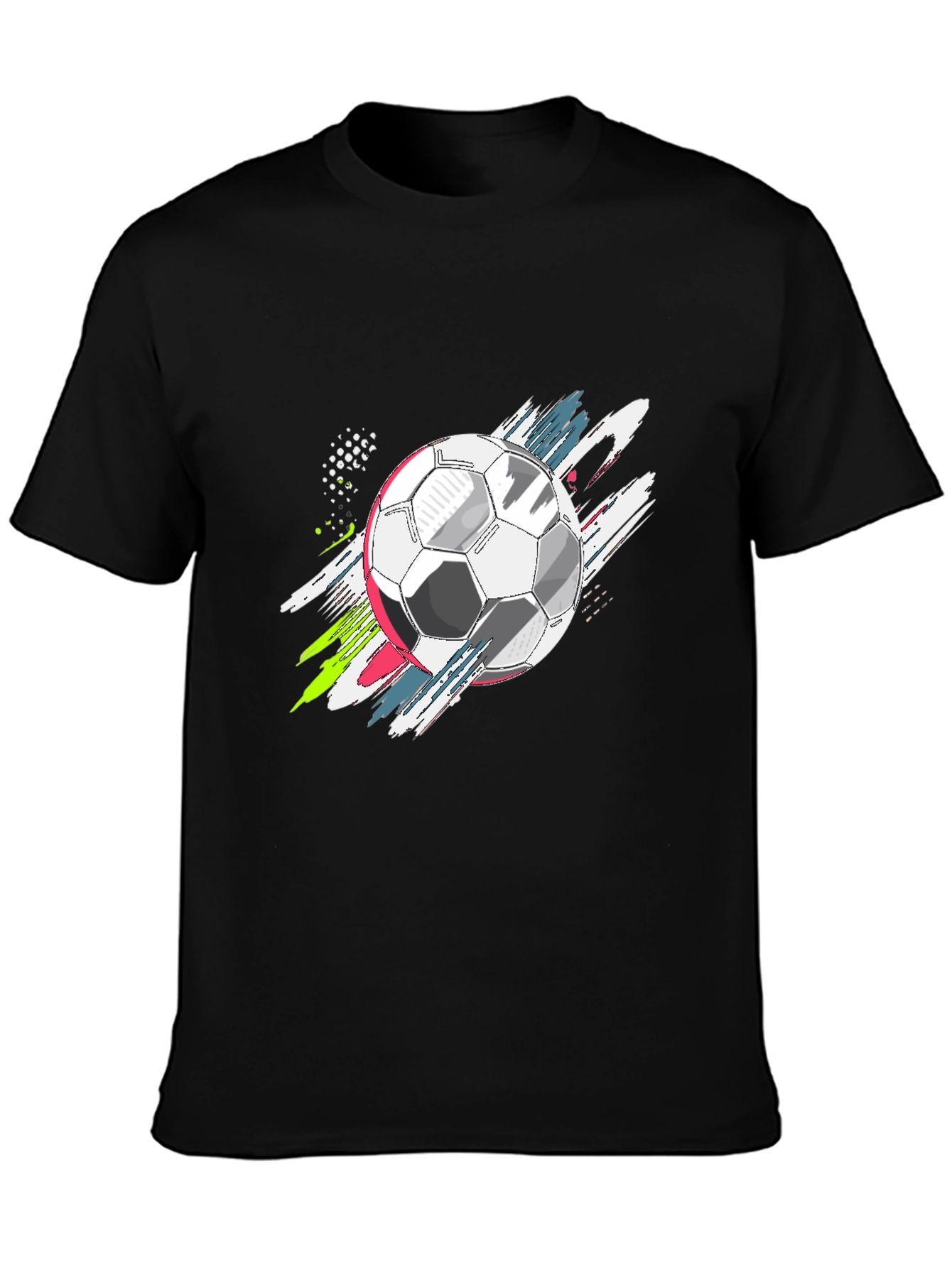 Soccer Ball Graphic Tee - Stylish Mens T-Shirt