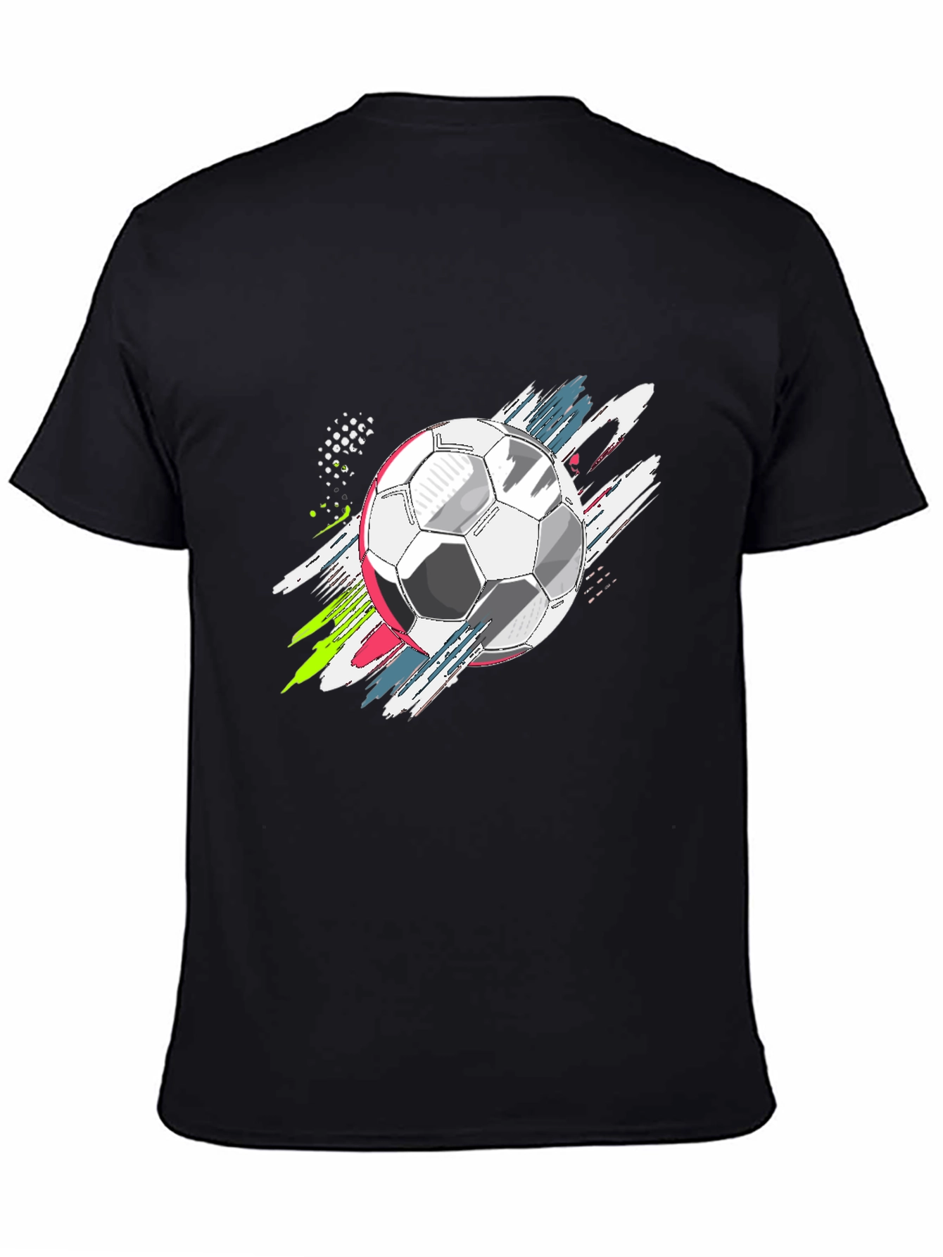 Soccer Ball Graphic Tee - Stylish Mens T-Shirt
