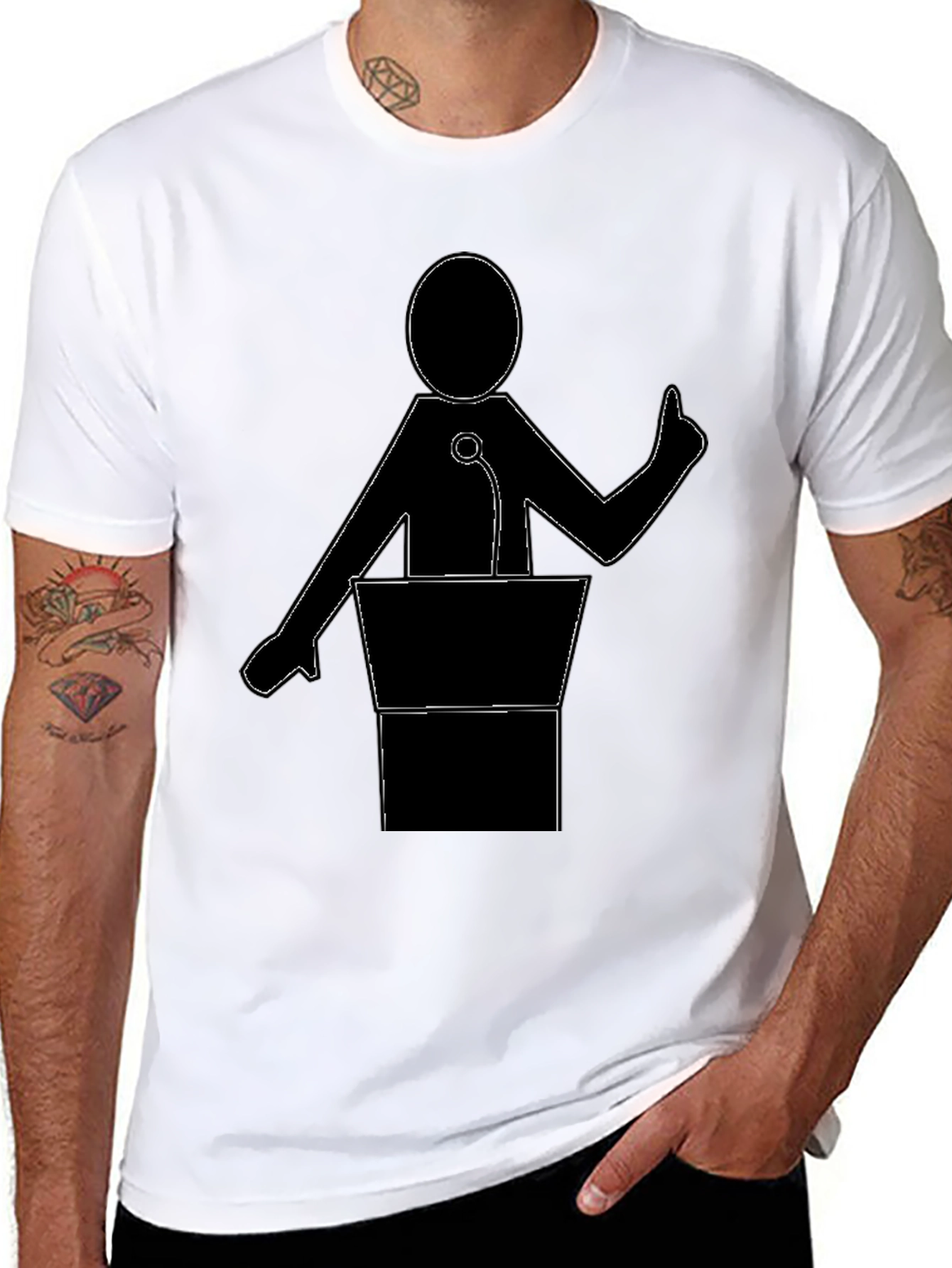 Public Speaker Graphic T-Shirt