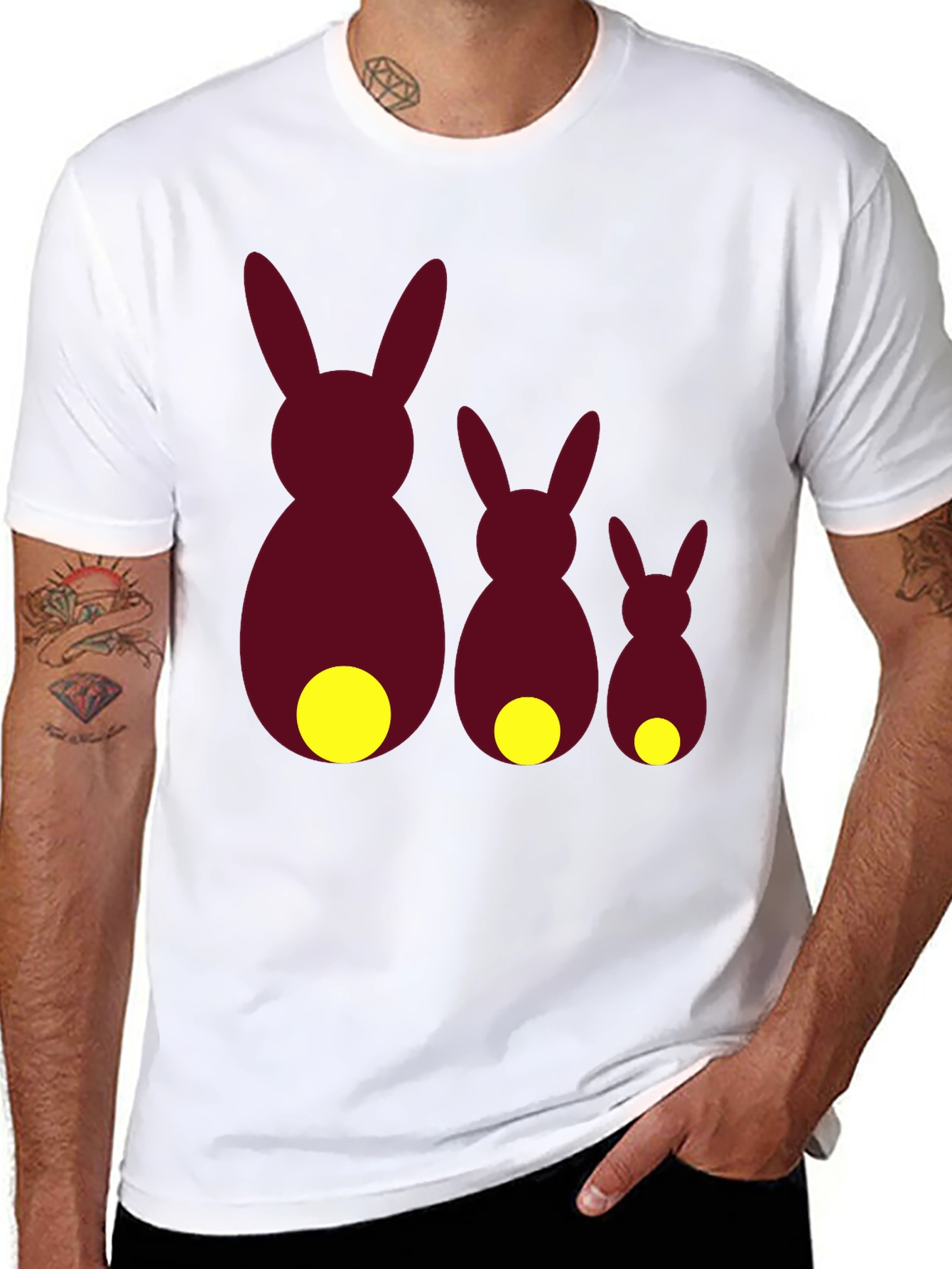 Whimsical Bunny Family T-Shirt