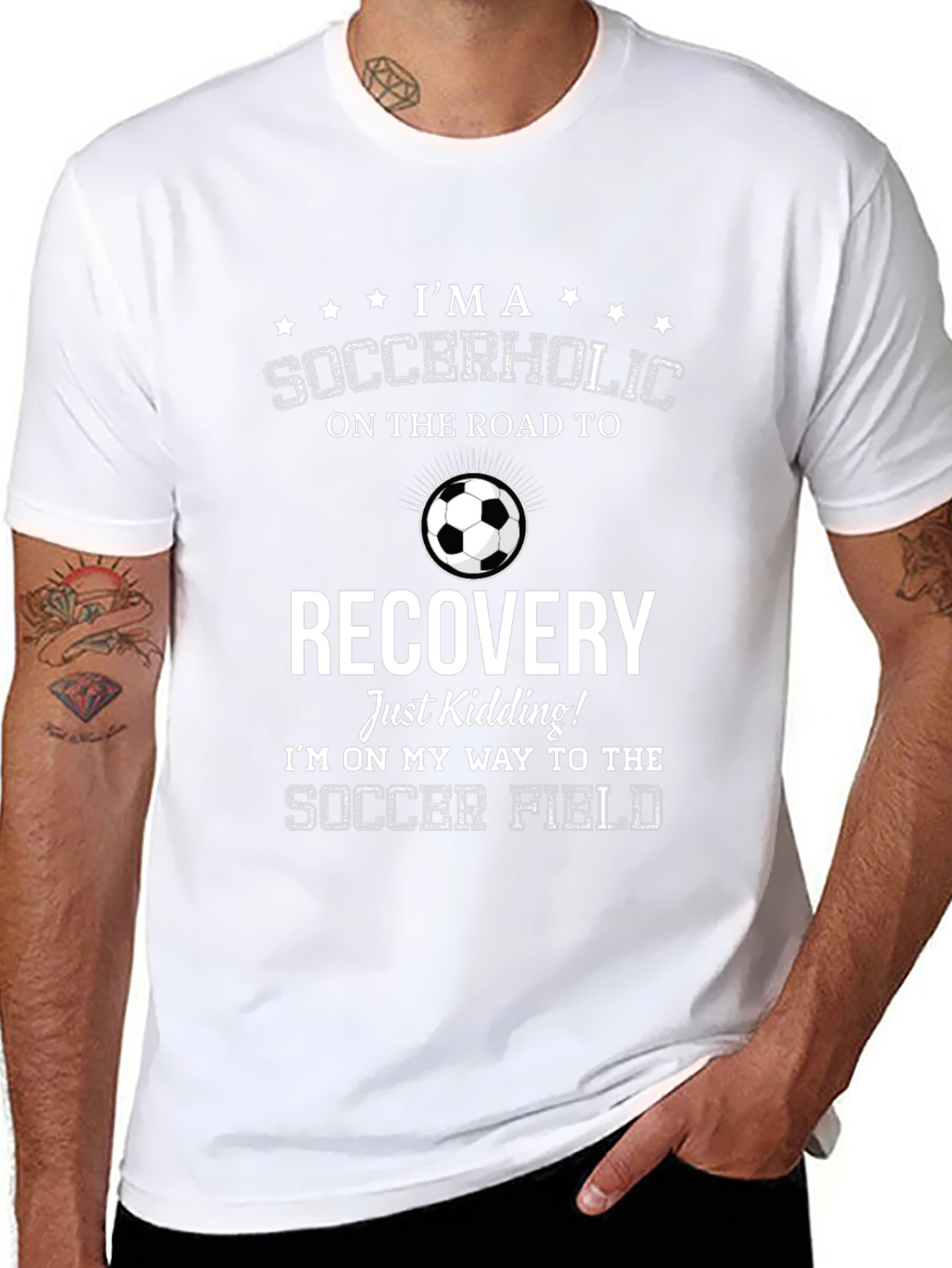 Soccerholic Recovery T-Shirt - Funny Soccer Tee