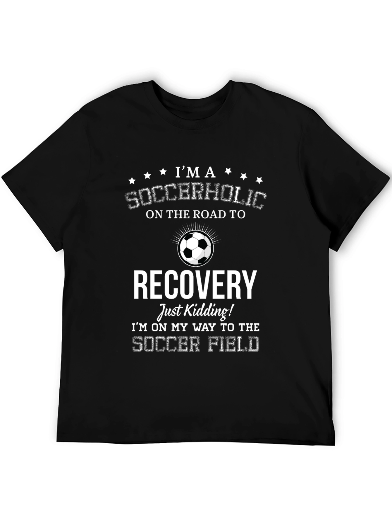 Soccerholic Recovery T-Shirt - Funny Soccer Tee