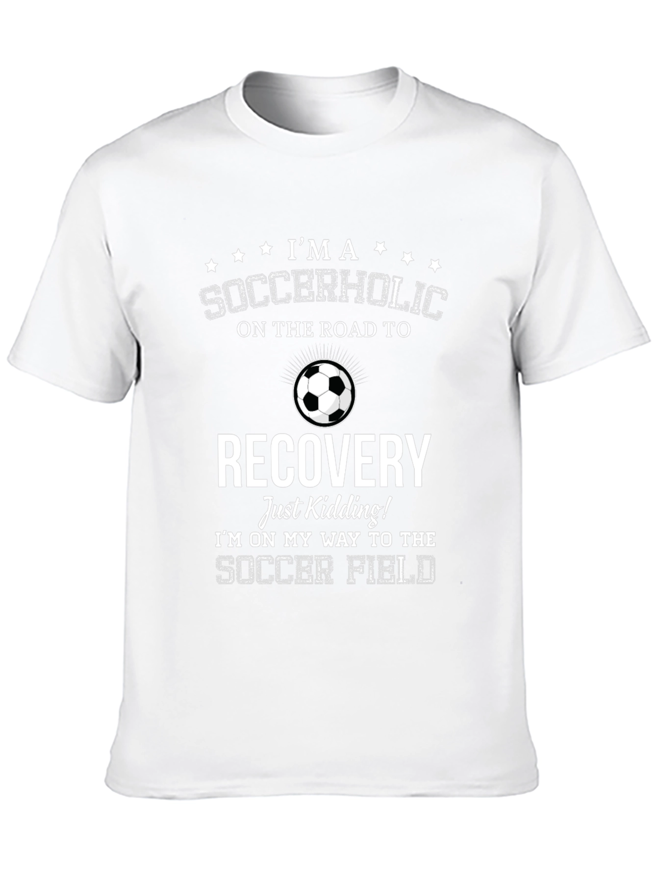 Soccerholic Recovery T-Shirt - Funny Soccer Tee