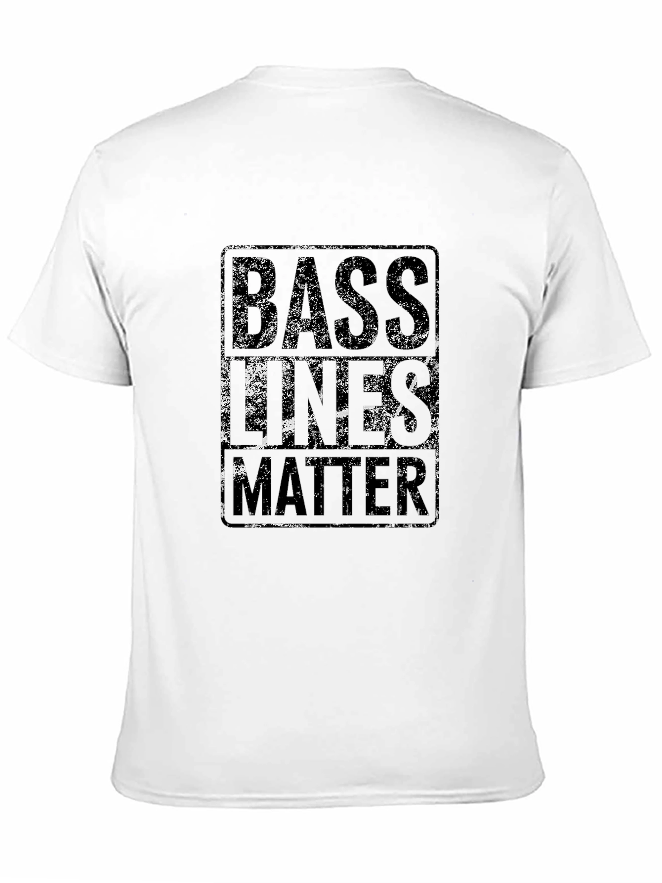 Bass Lines Matter Black Graphic Tee Shirt