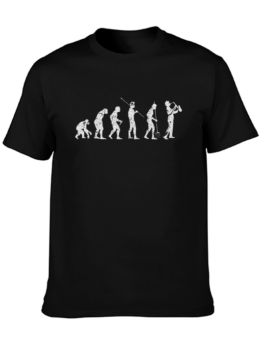 Evolution of Musician T-Shirt - Black Cotton Tee
