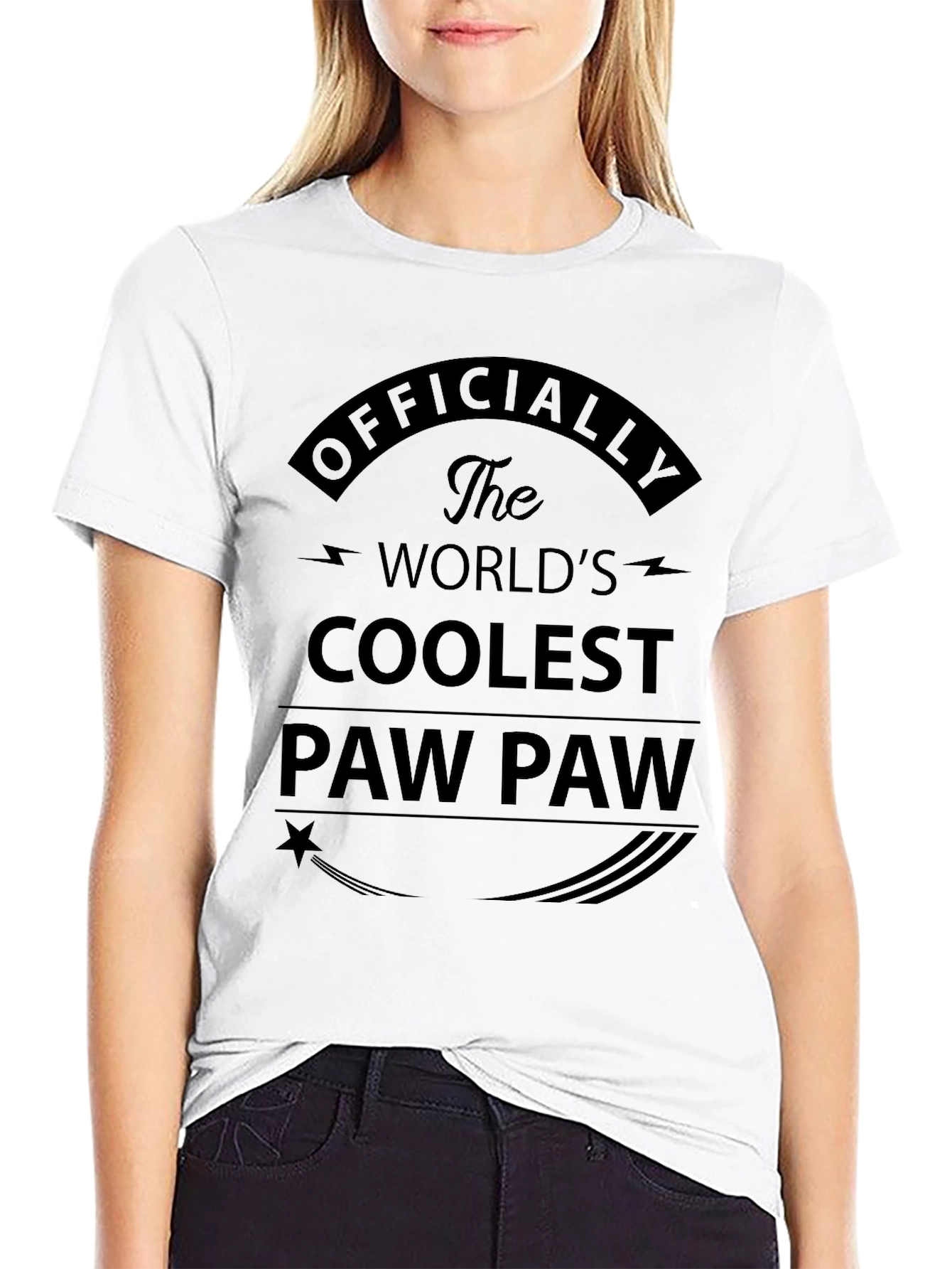 Coolest Paw Paw Black T-Shirt