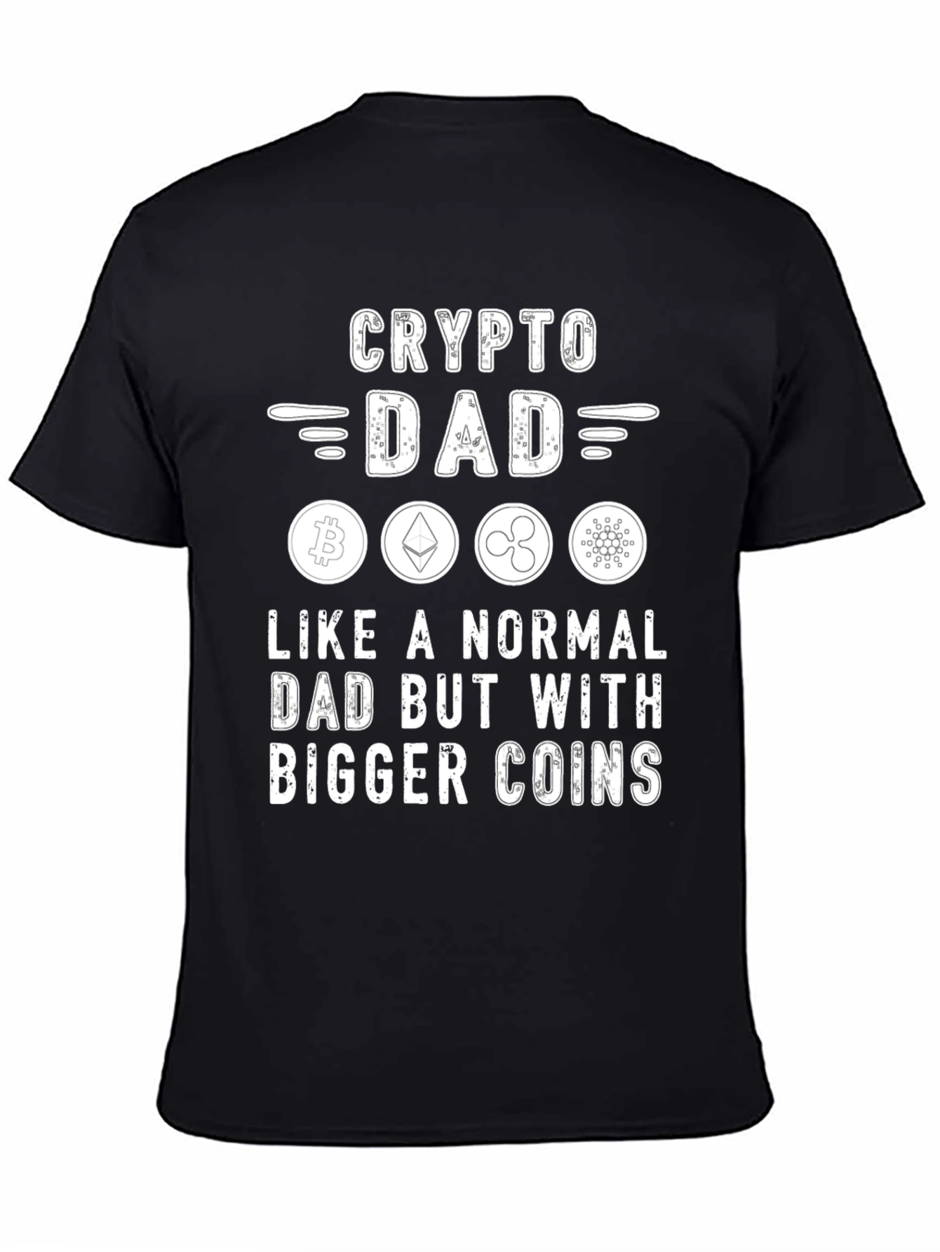 Crypto Dad T-Shirt - Bitcoin Ethereum XRP