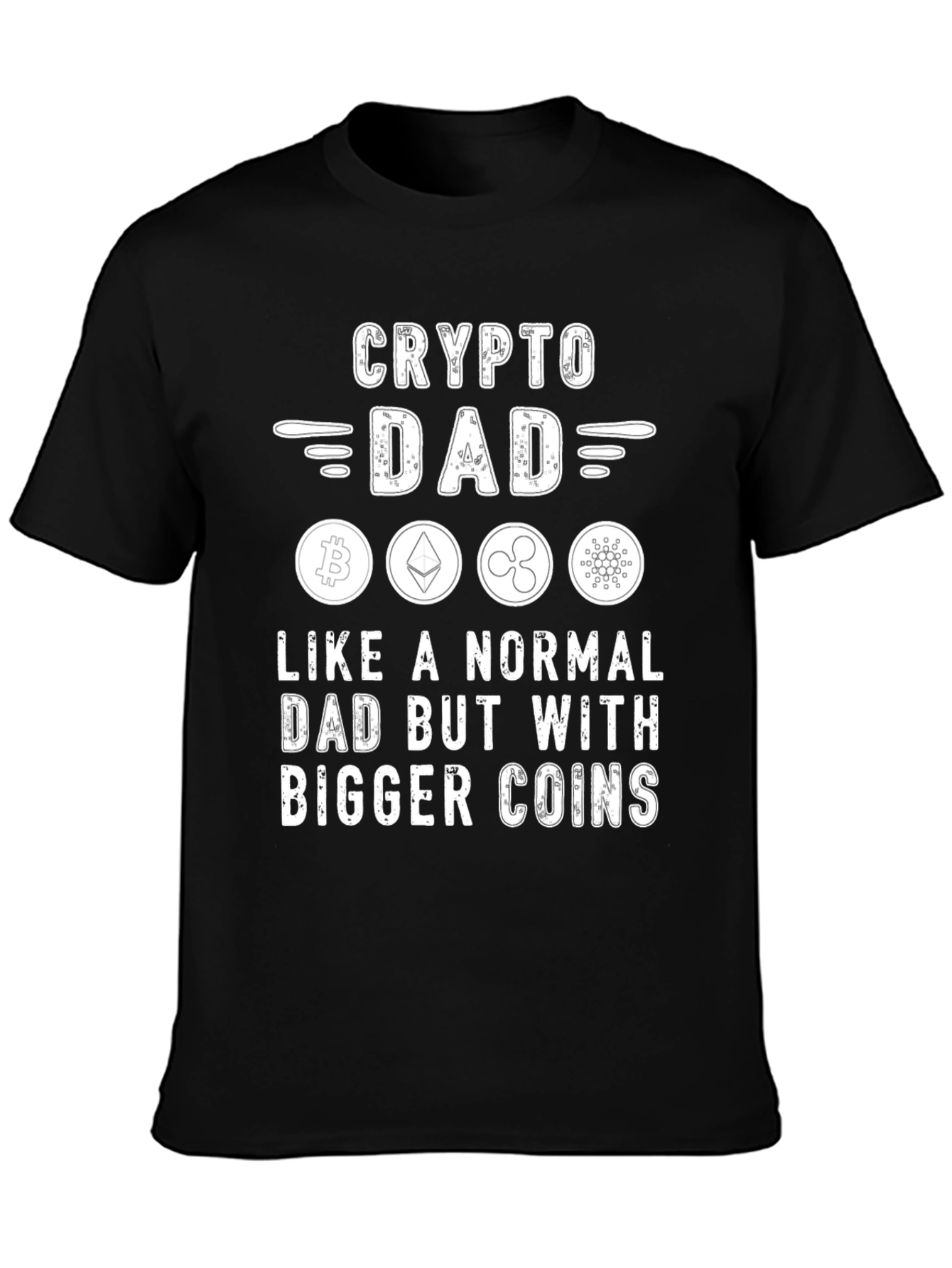 Crypto Dad T-Shirt - Bitcoin Ethereum XRP