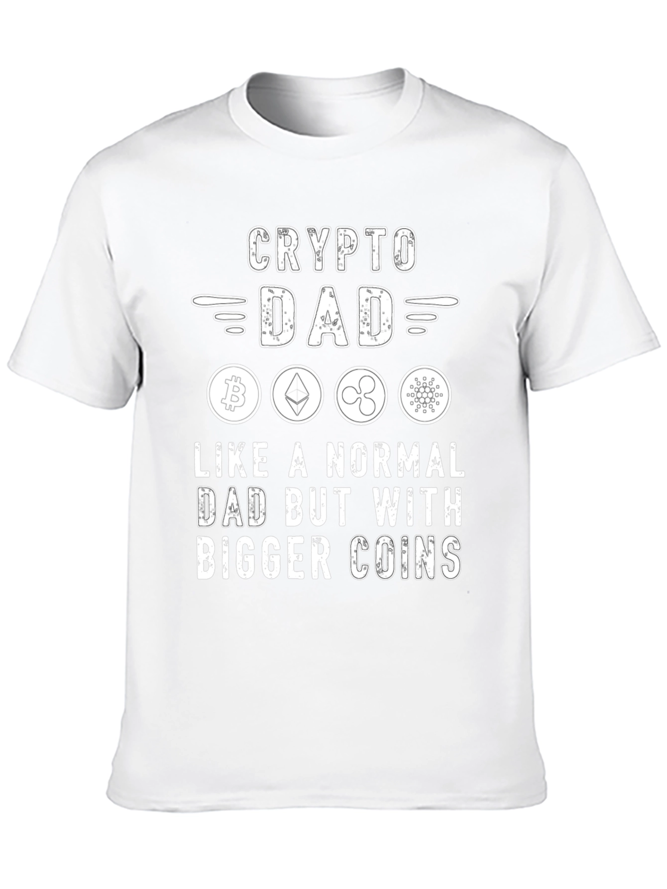 Crypto Dad T-Shirt - Bitcoin Ethereum XRP